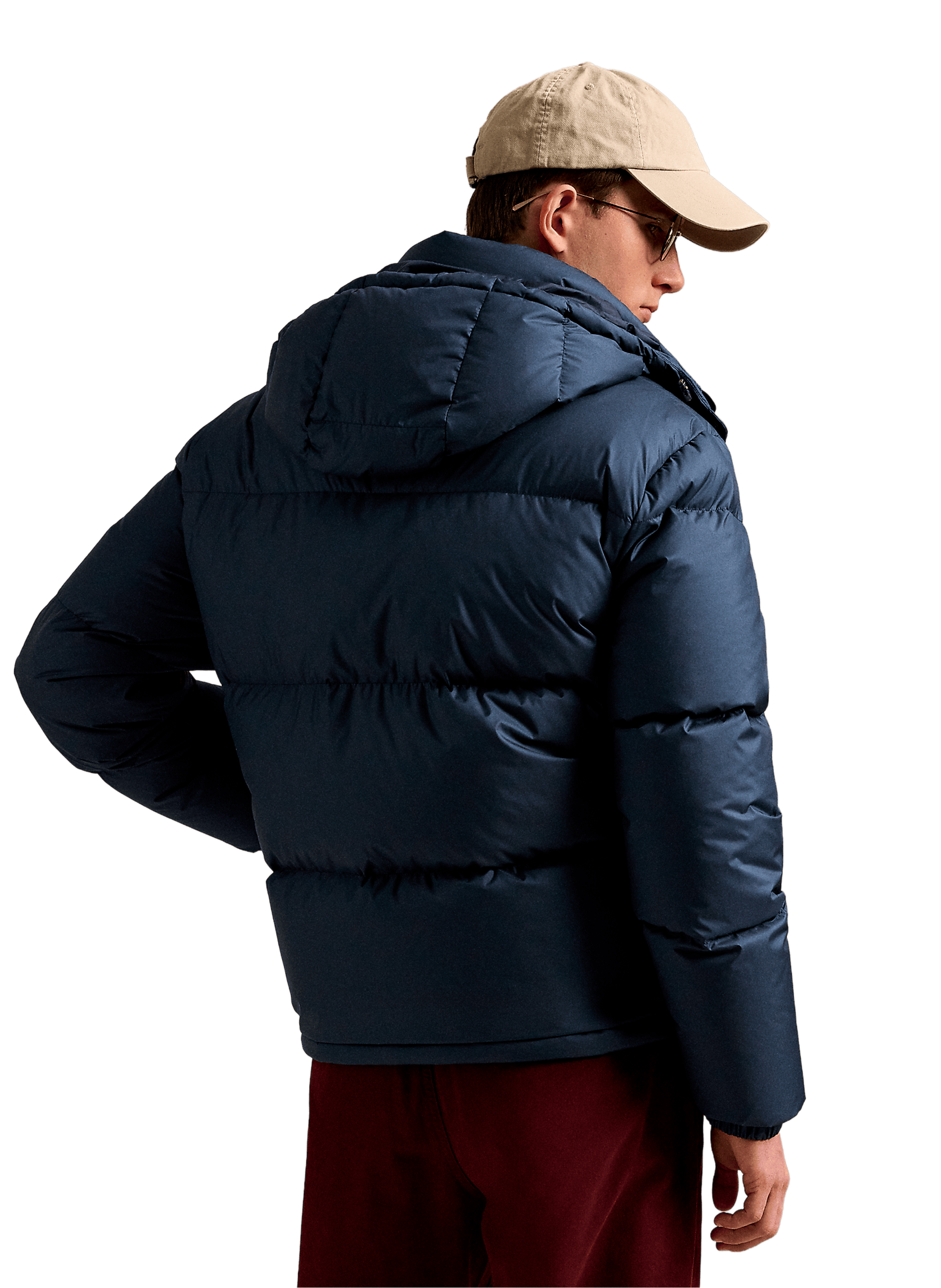 Doudoune droit à capuche POLO RALPH LAUREN Bleu