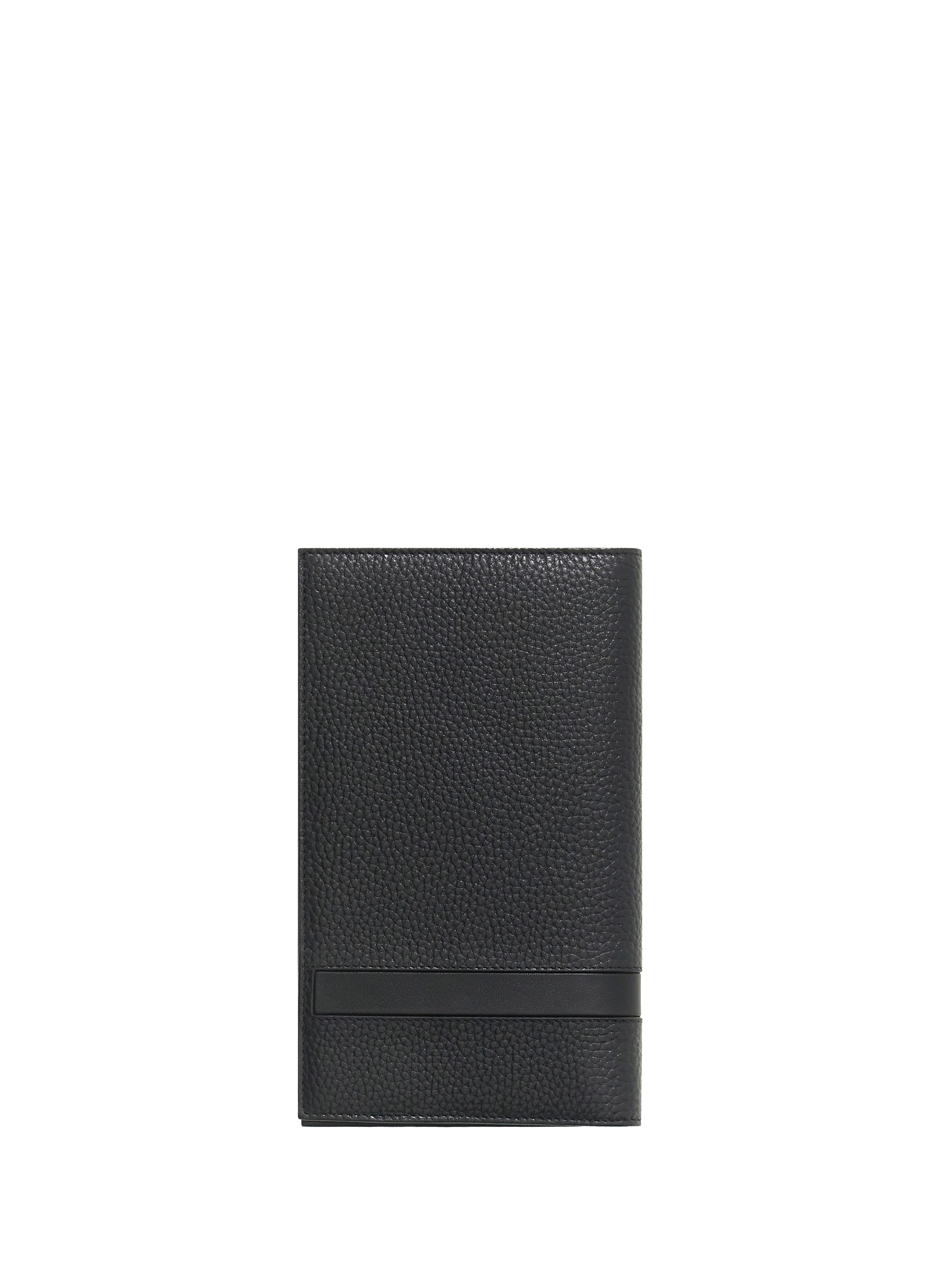 Multi-compartment leather wallet GUESS Black