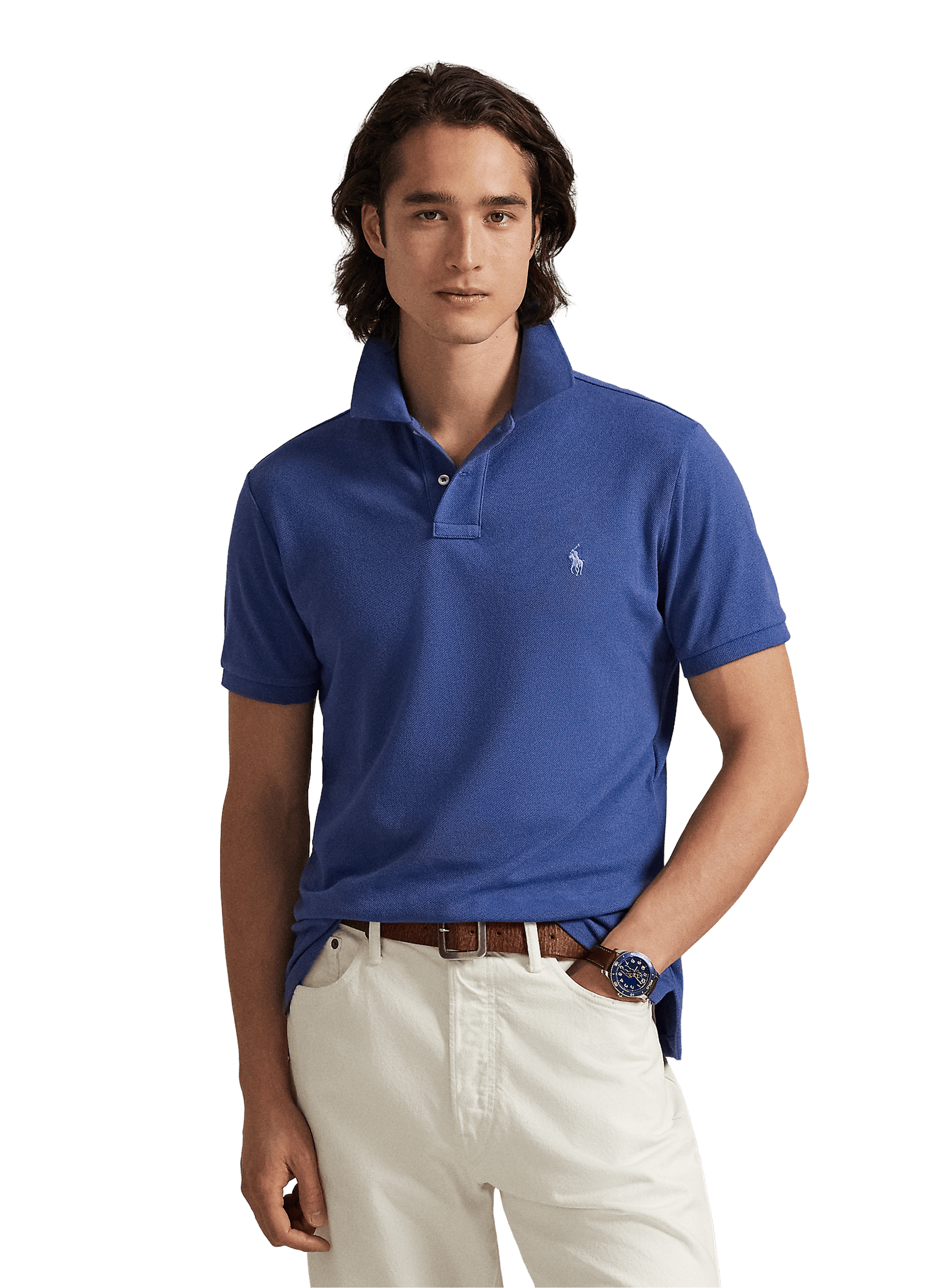 Polo en coton POLO RALPH LAUREN Bleu