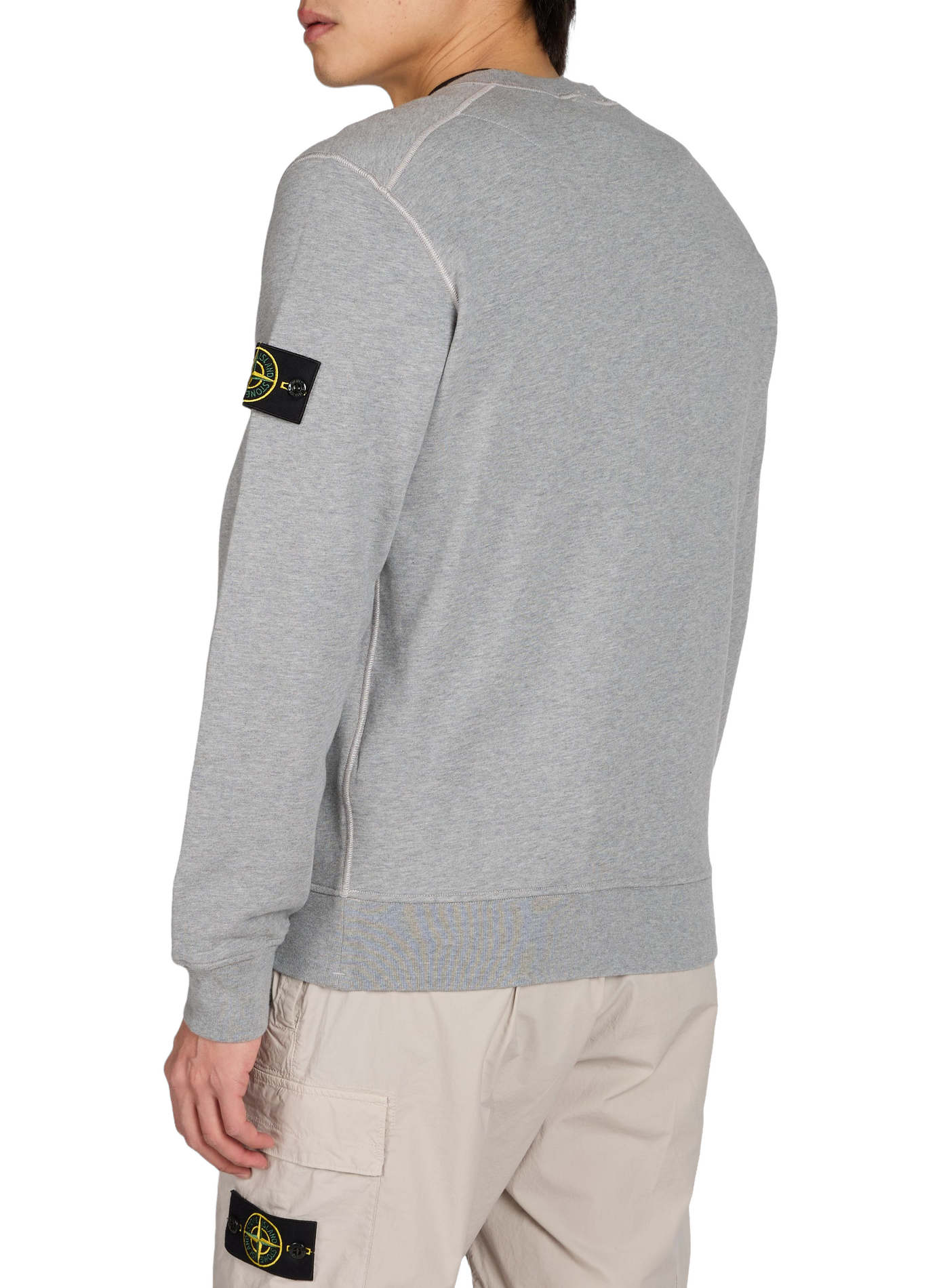 Sweatshirt en coton STONE ISLAND Gris
