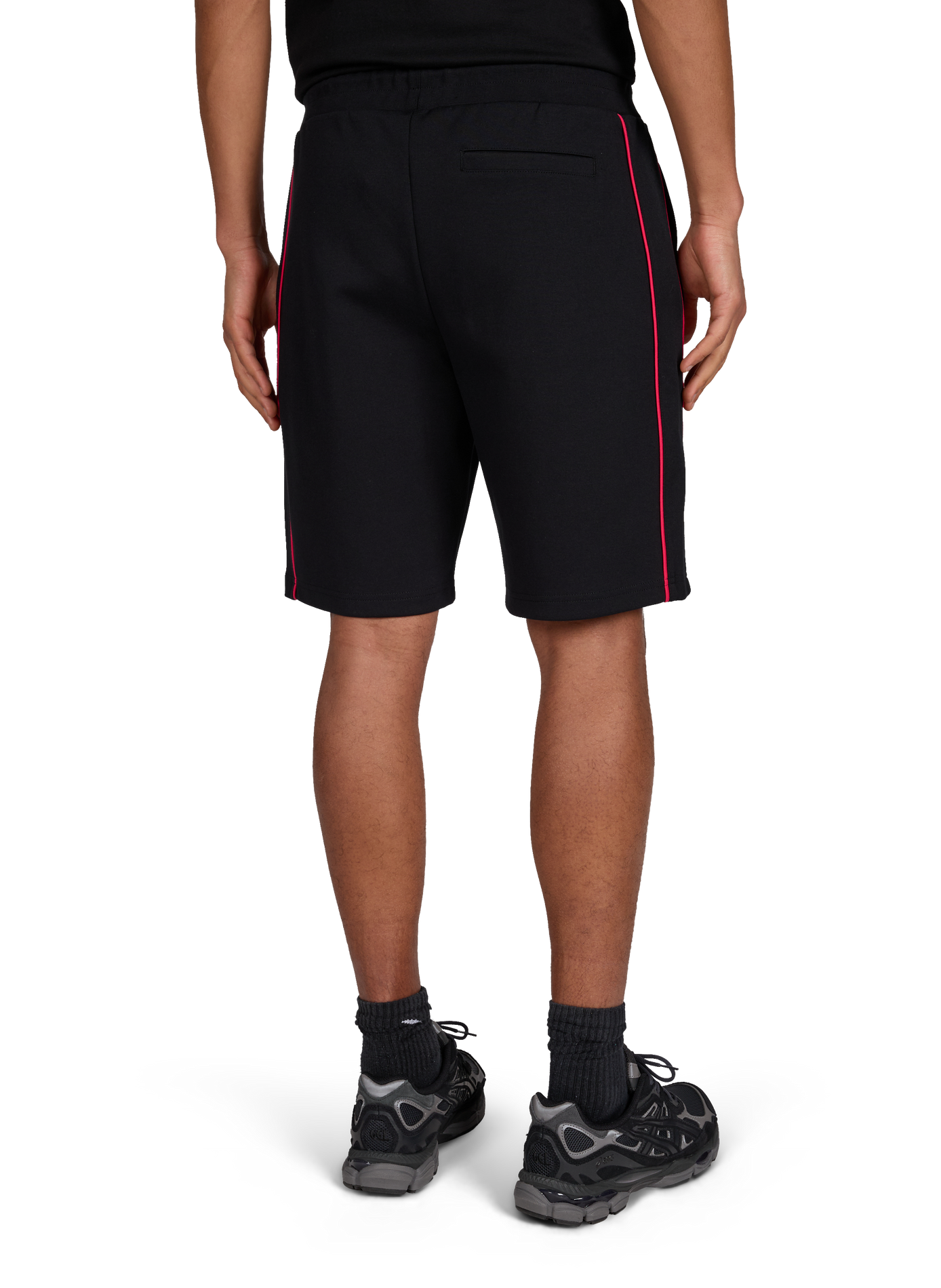 Bermuda à cordons en coton mélangé EDEN PARK Noir