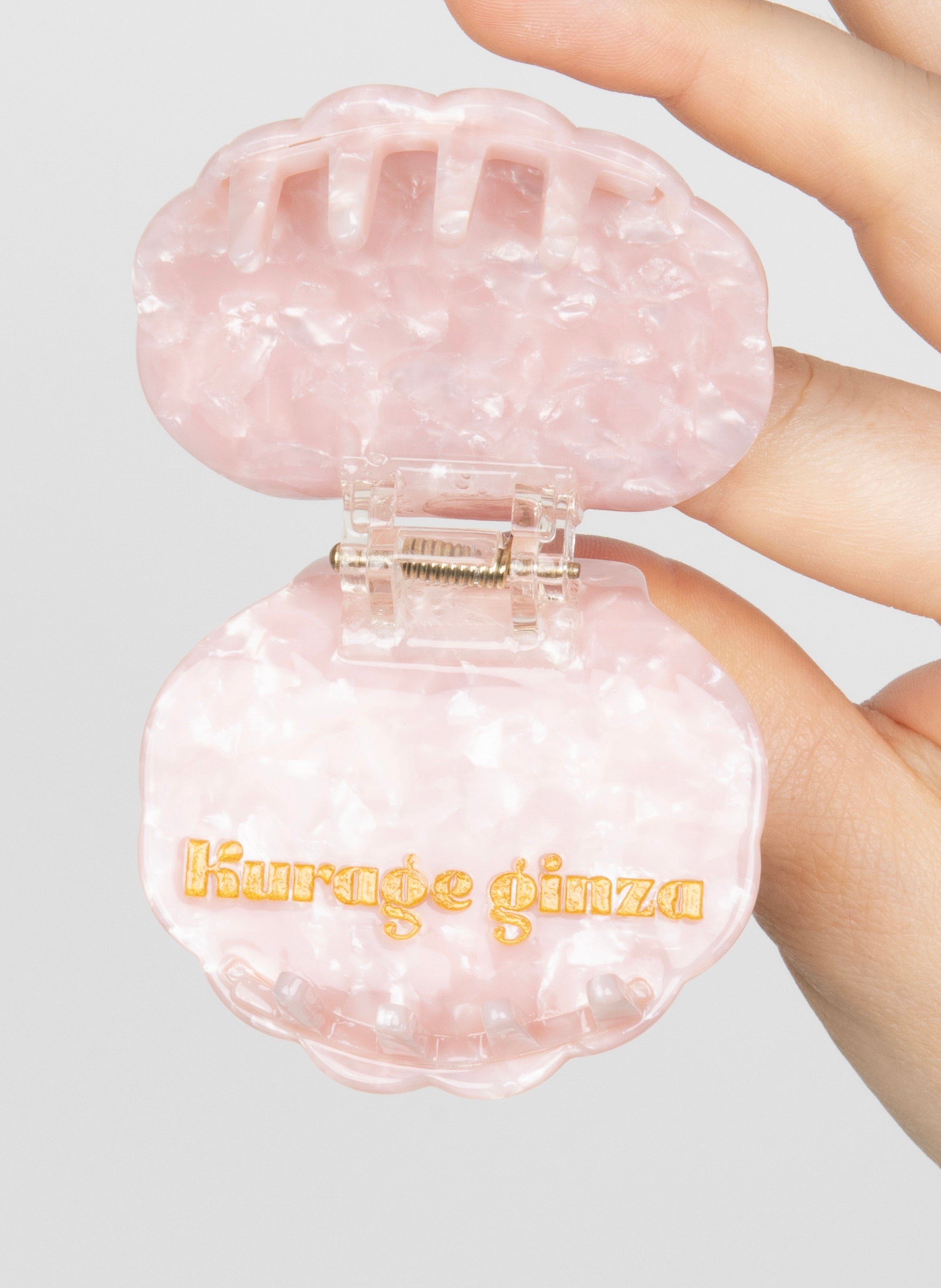 Pince à cheveux mermaid en acétate de cellulose KURAGE GINZA Rose