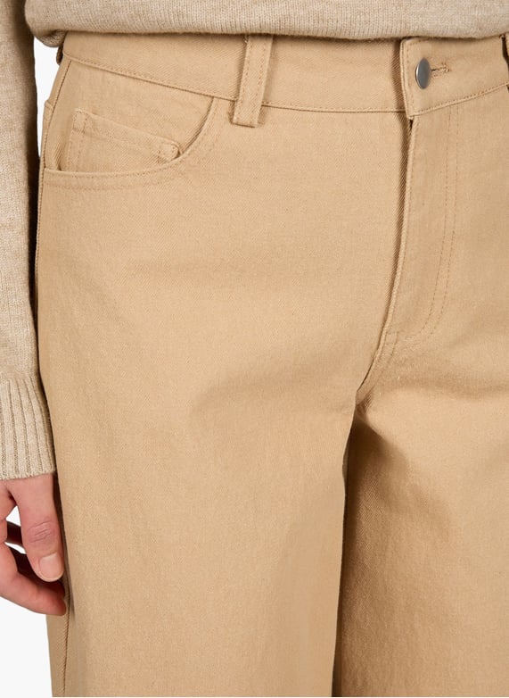 Jeans large vidanielle à revers en coton Multicolore Vila - Femme ...