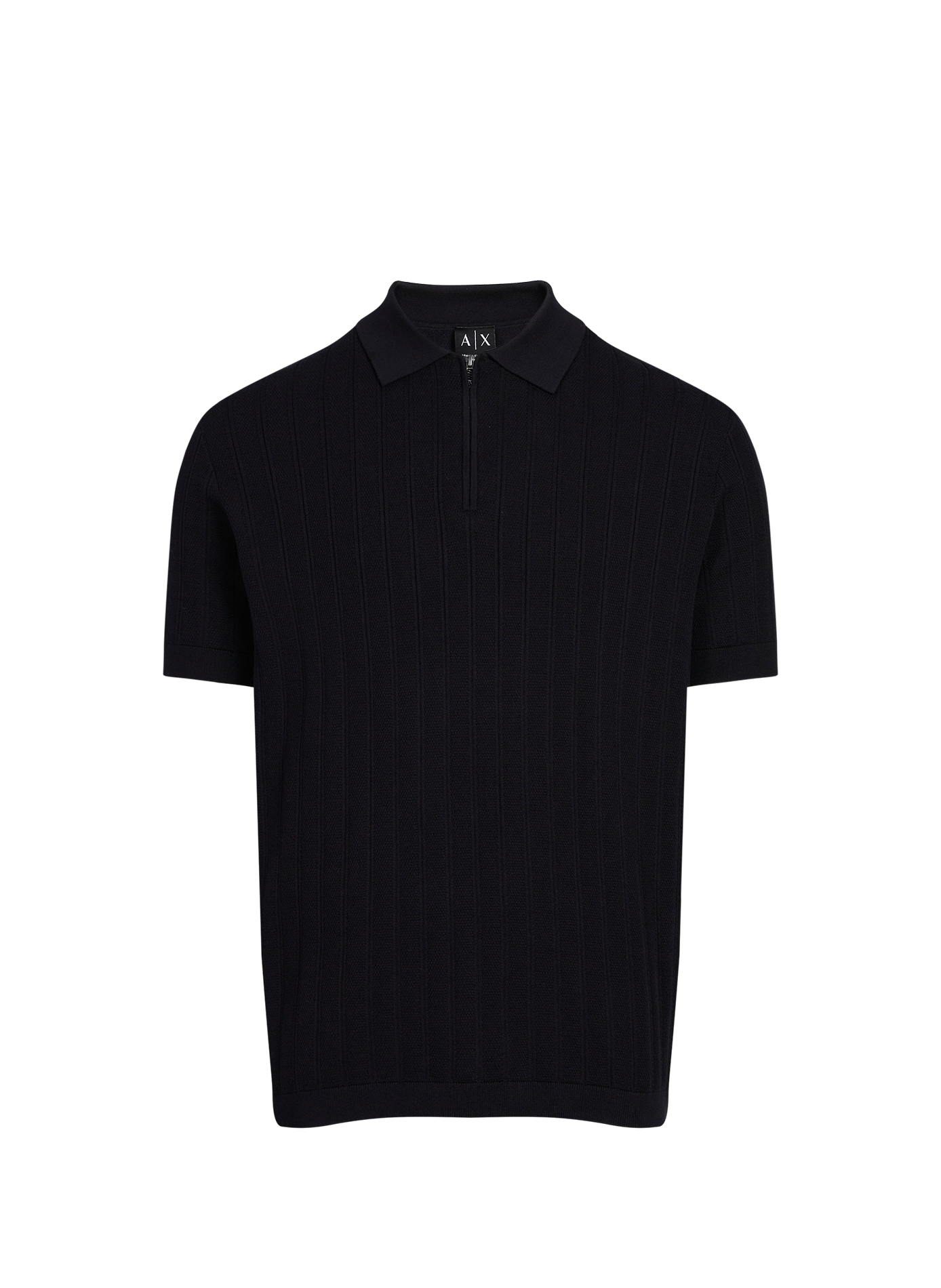 Short sleeve cotton polo shirt ARMANI EXCHANGE Blue