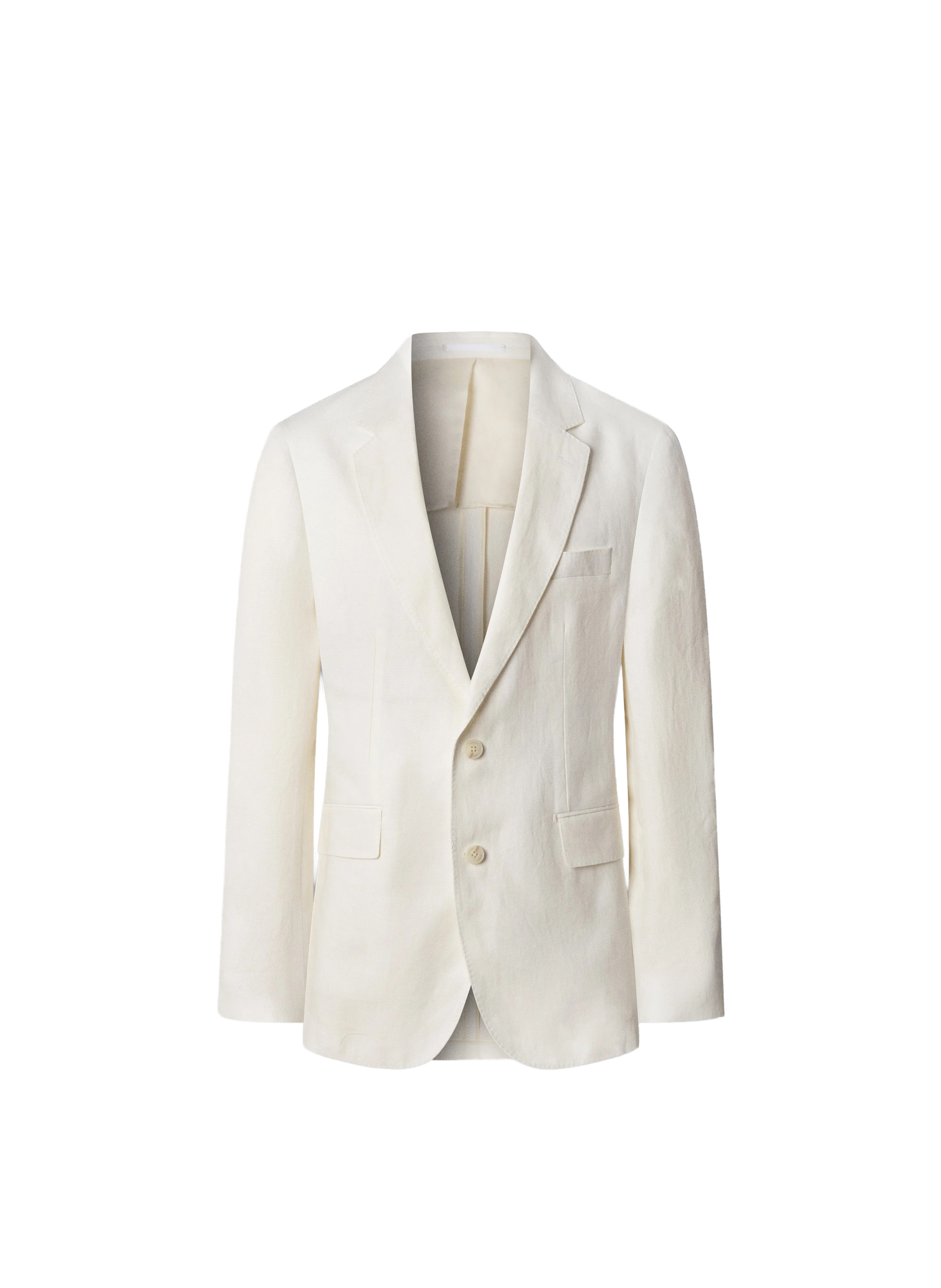 Veste cintrée en lin HACKETT White