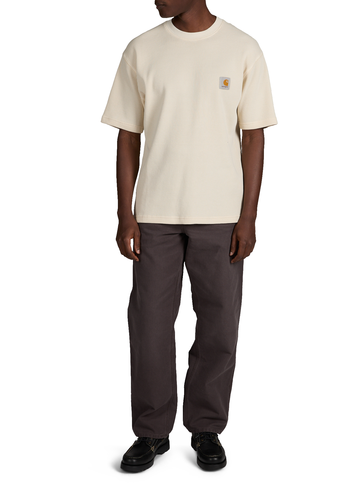 Plain cotton trousers CARHARTT WIP Brown