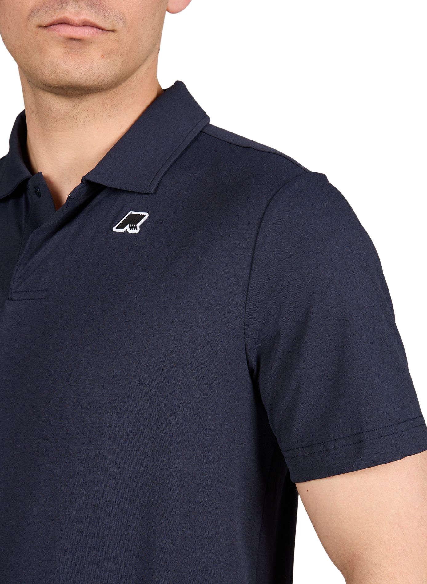 Short-sleeved polo shirt with logo K-WAY Blue