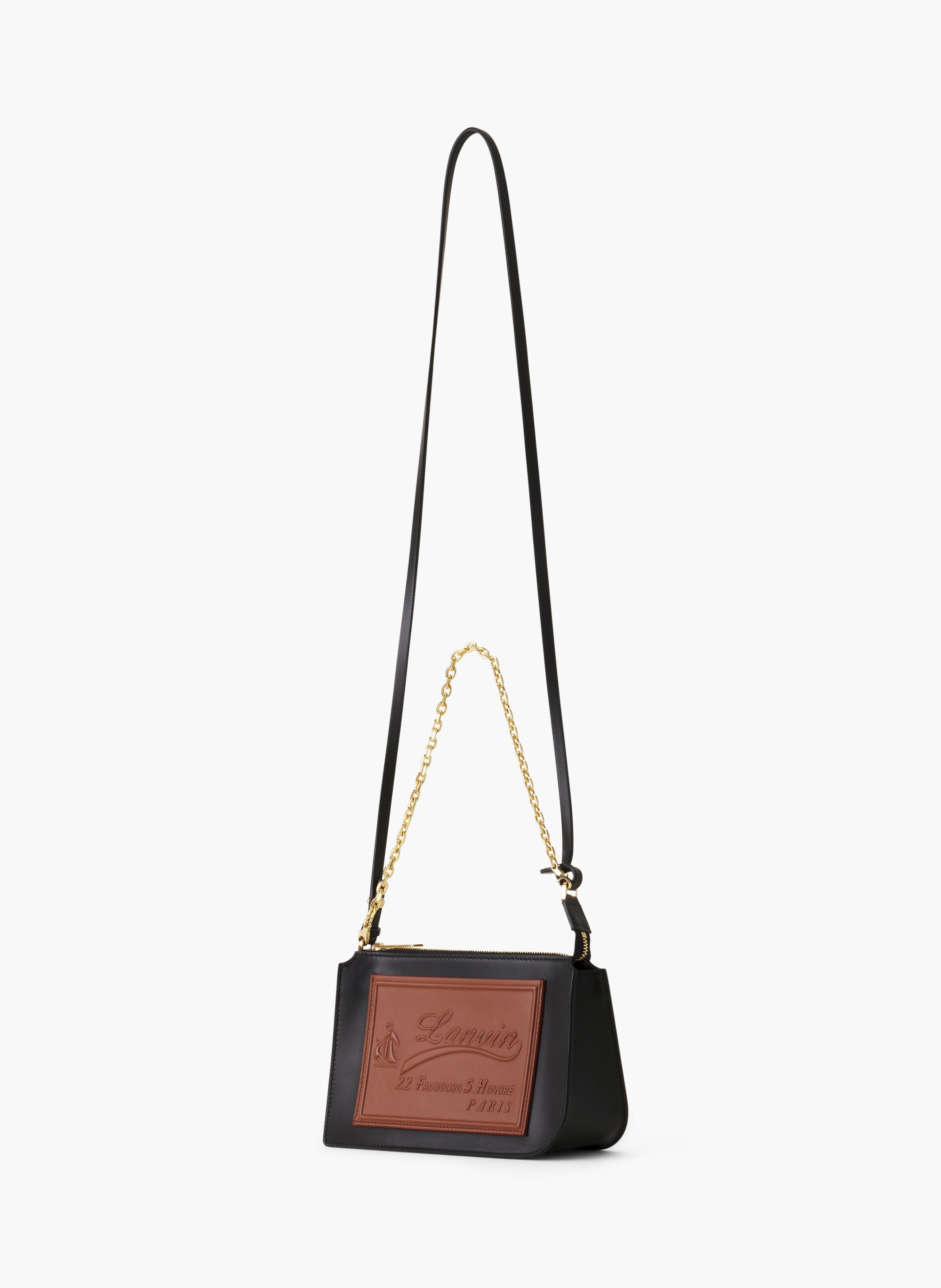 Compagnon pochette en cuir LANVIN Noir