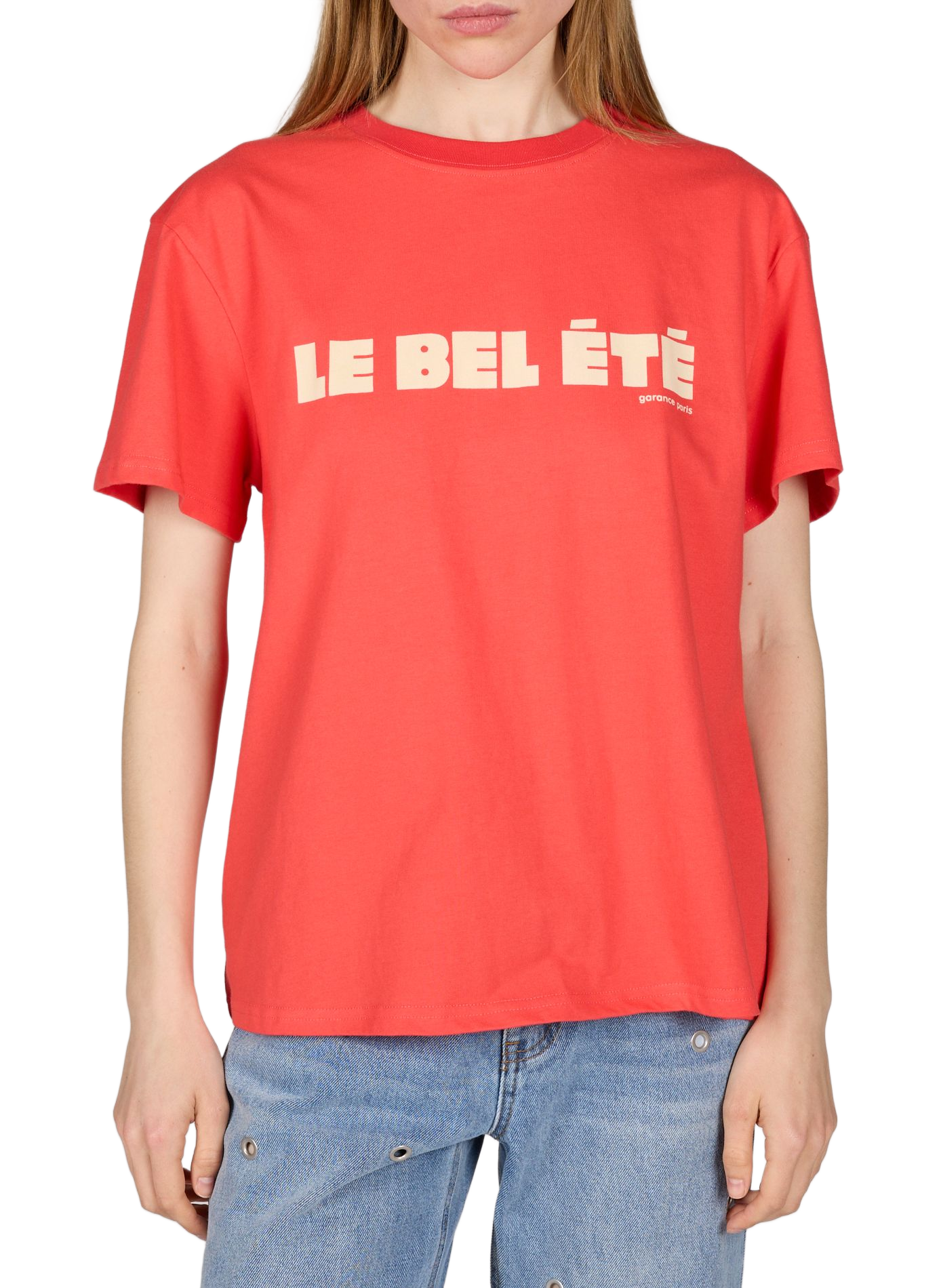 Beautiful Summer cotton T-shirt GARANCE Red