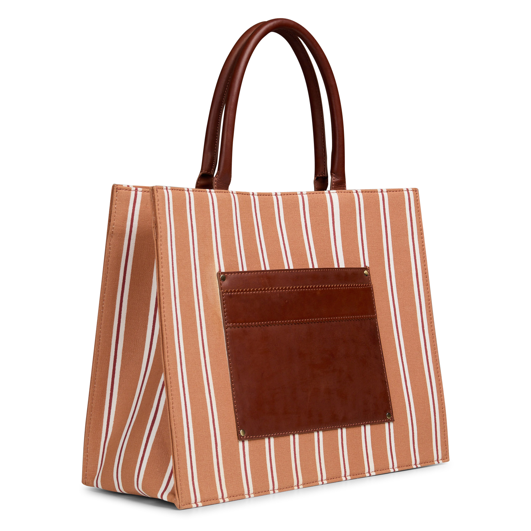 Sac cabas en coton matt MAISON 123 Rouge