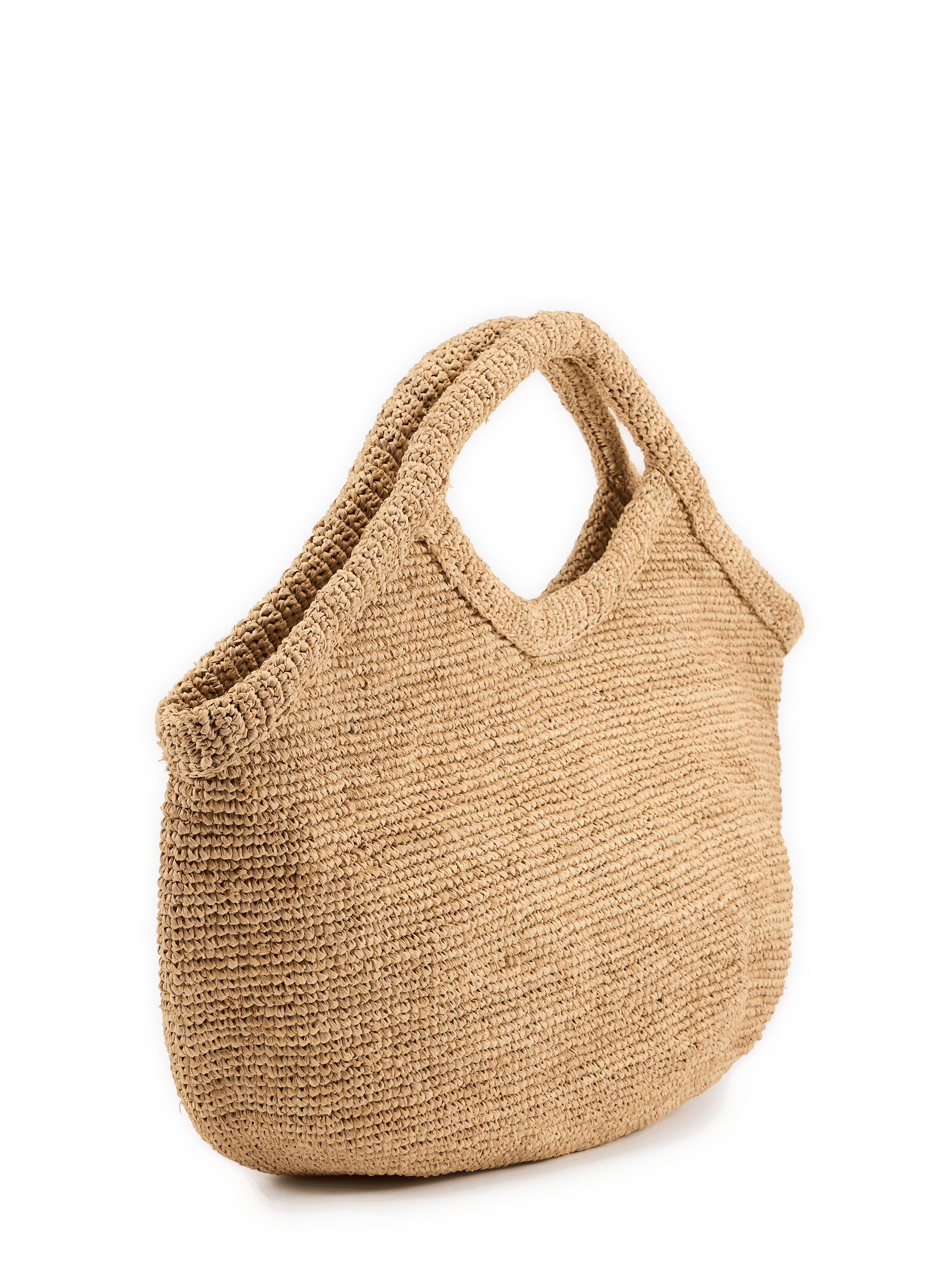 Pure raffia handbag IBELIV Beige