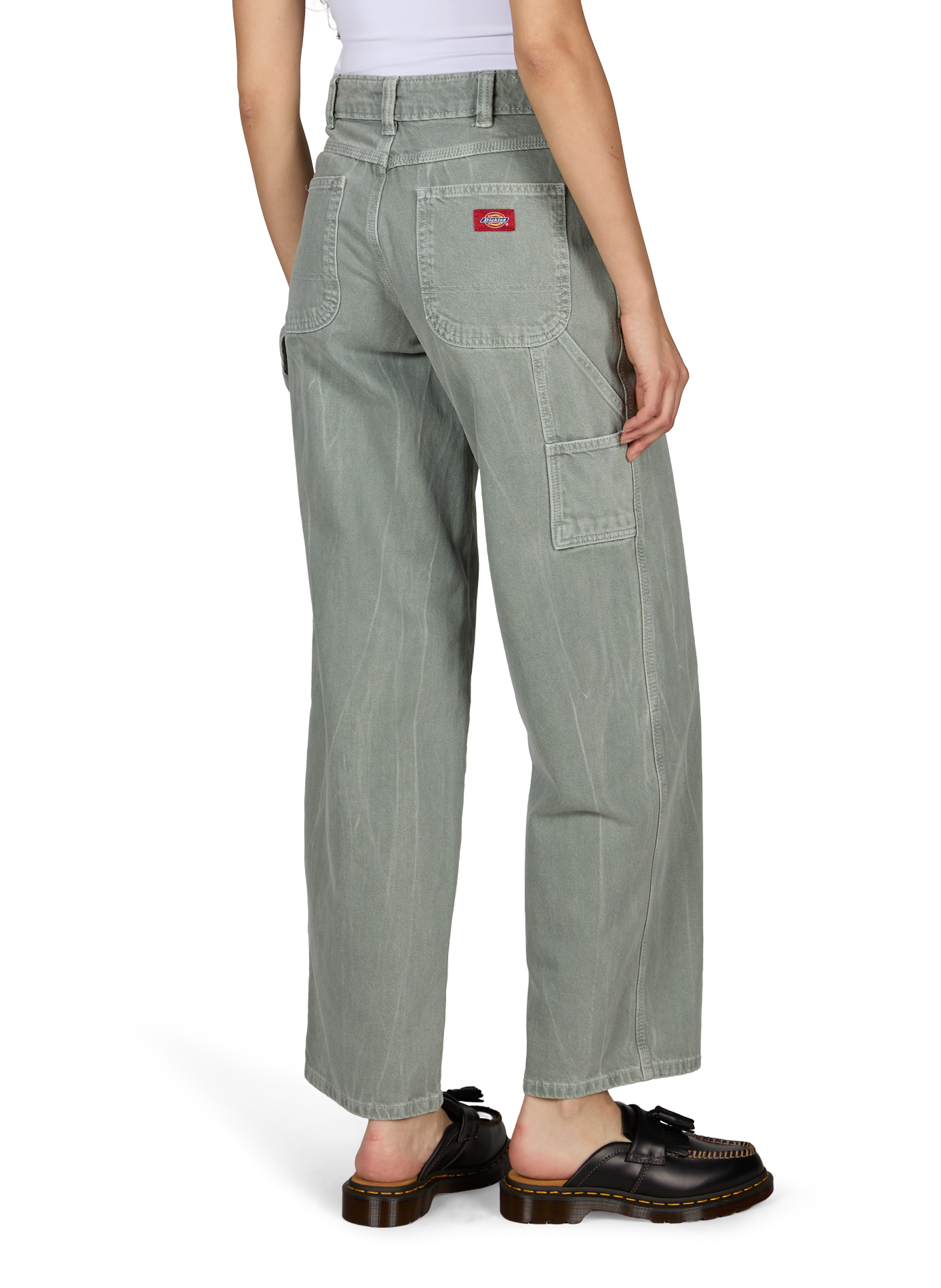 Rechte cargobroek van katoen DICKIES Blauw