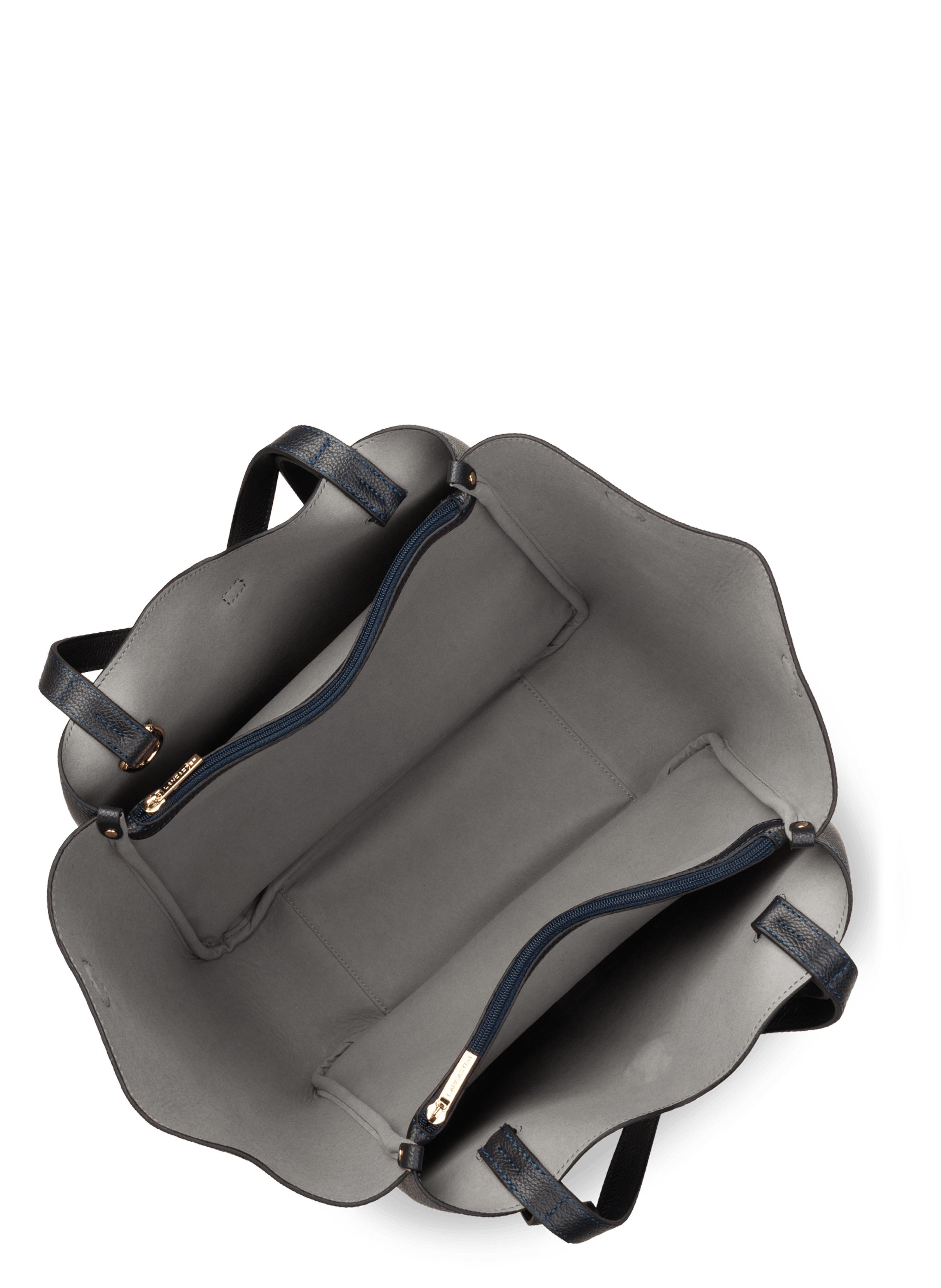 Grand sac cabas épaule - milano horizon LANCASTER Bleu
