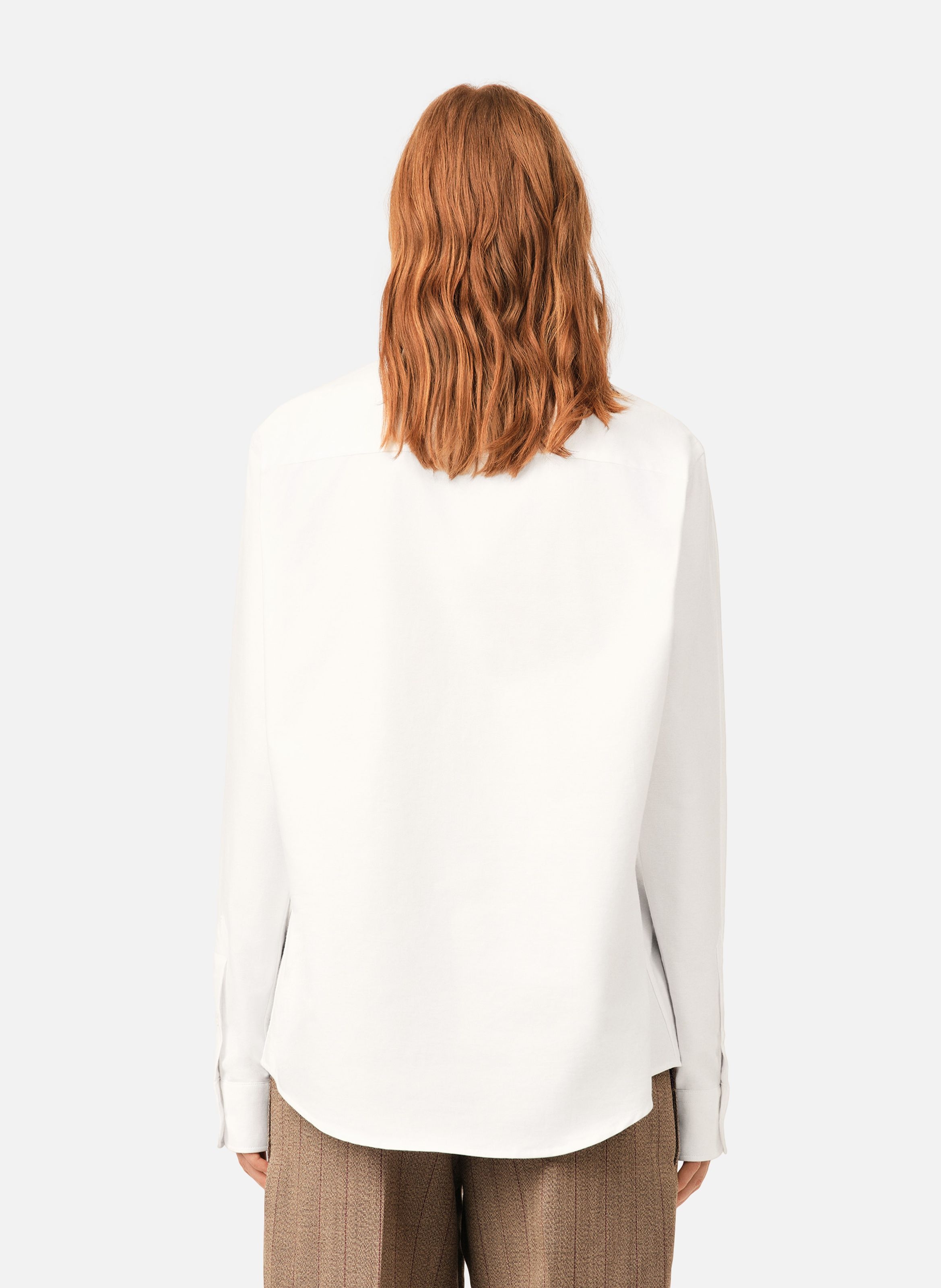 Chemise unisexe en coton ami de coeur AMI PARIS Blanc