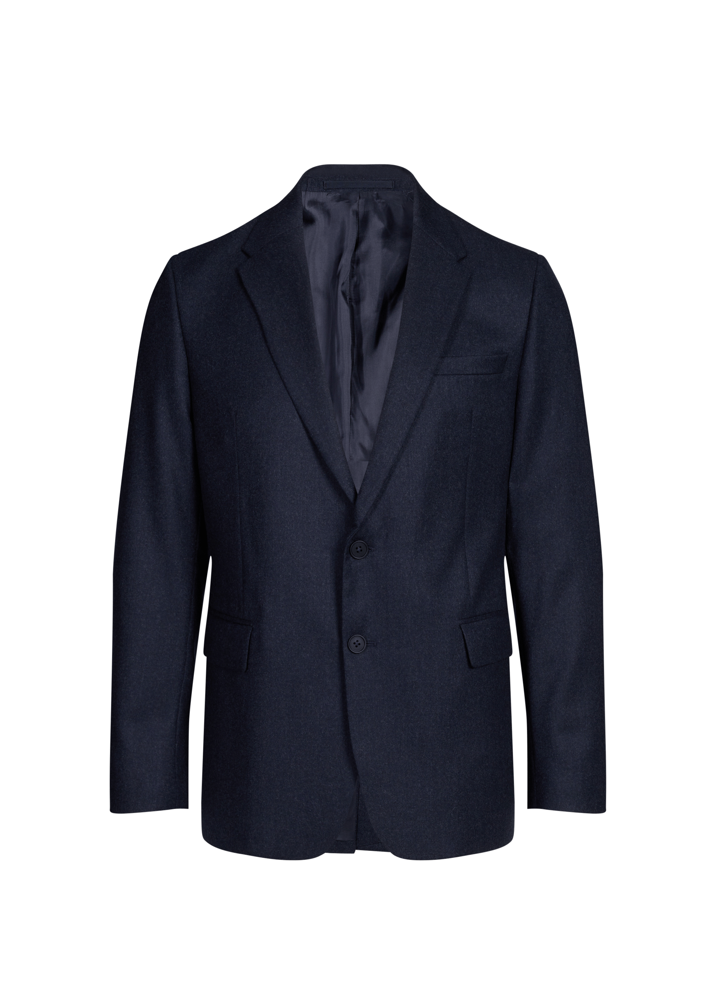 Veste de costume unie en laine SAISON 1865 Bleu