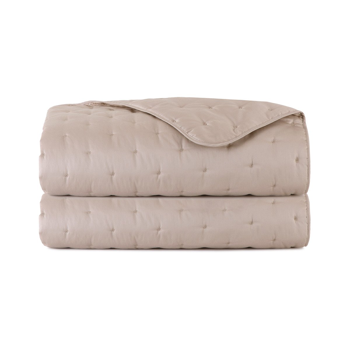 Couvre lit en satin, triomphe YVES DELORME Gris