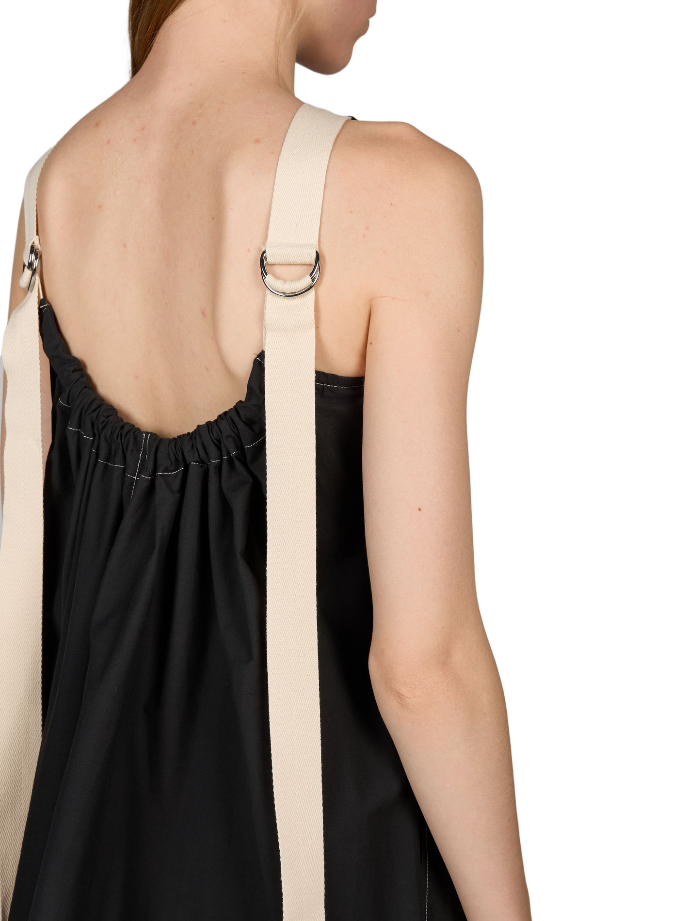 Robe midi col rond | Noir TOPSHOP Femme