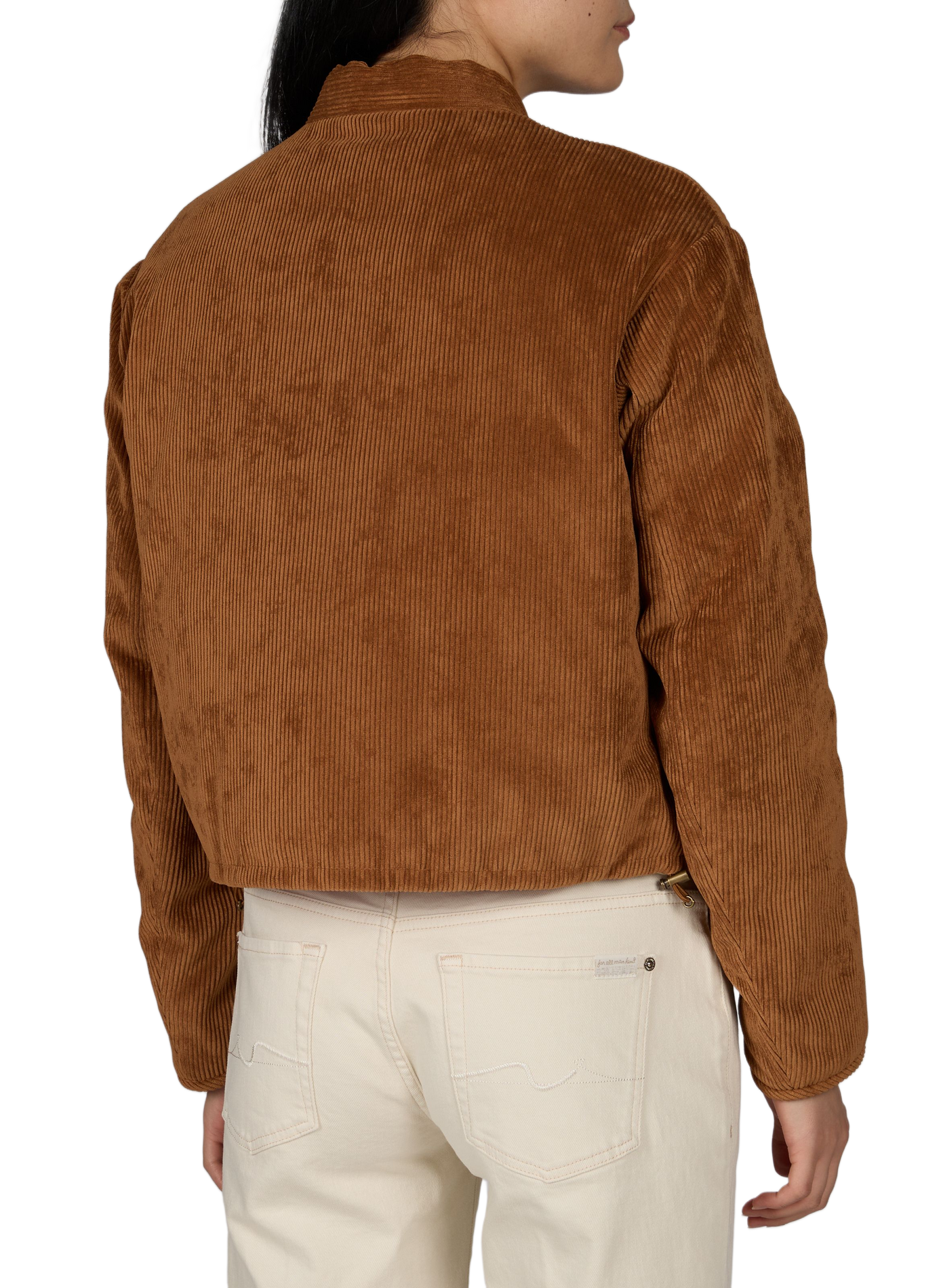 Bomberjacke aus Cordgewebe MONCLER Beige