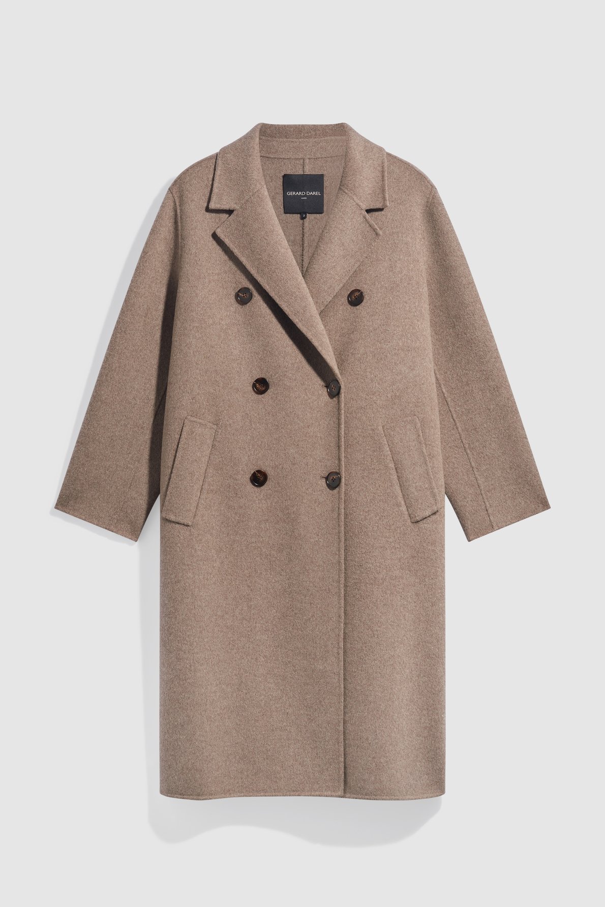 Manteau long croisé - aela GERARD DAREL Marron