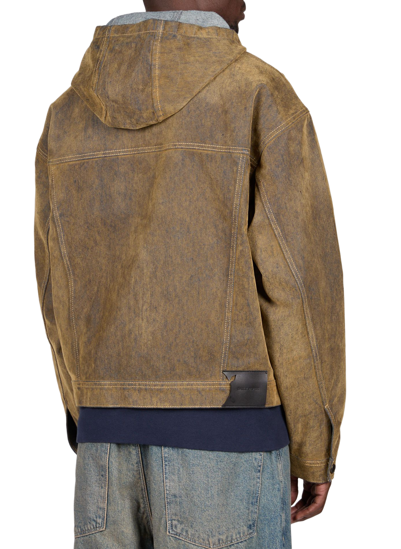 Weite Jeansjacke aus Baumwollmischung DAILY PAPER Braun