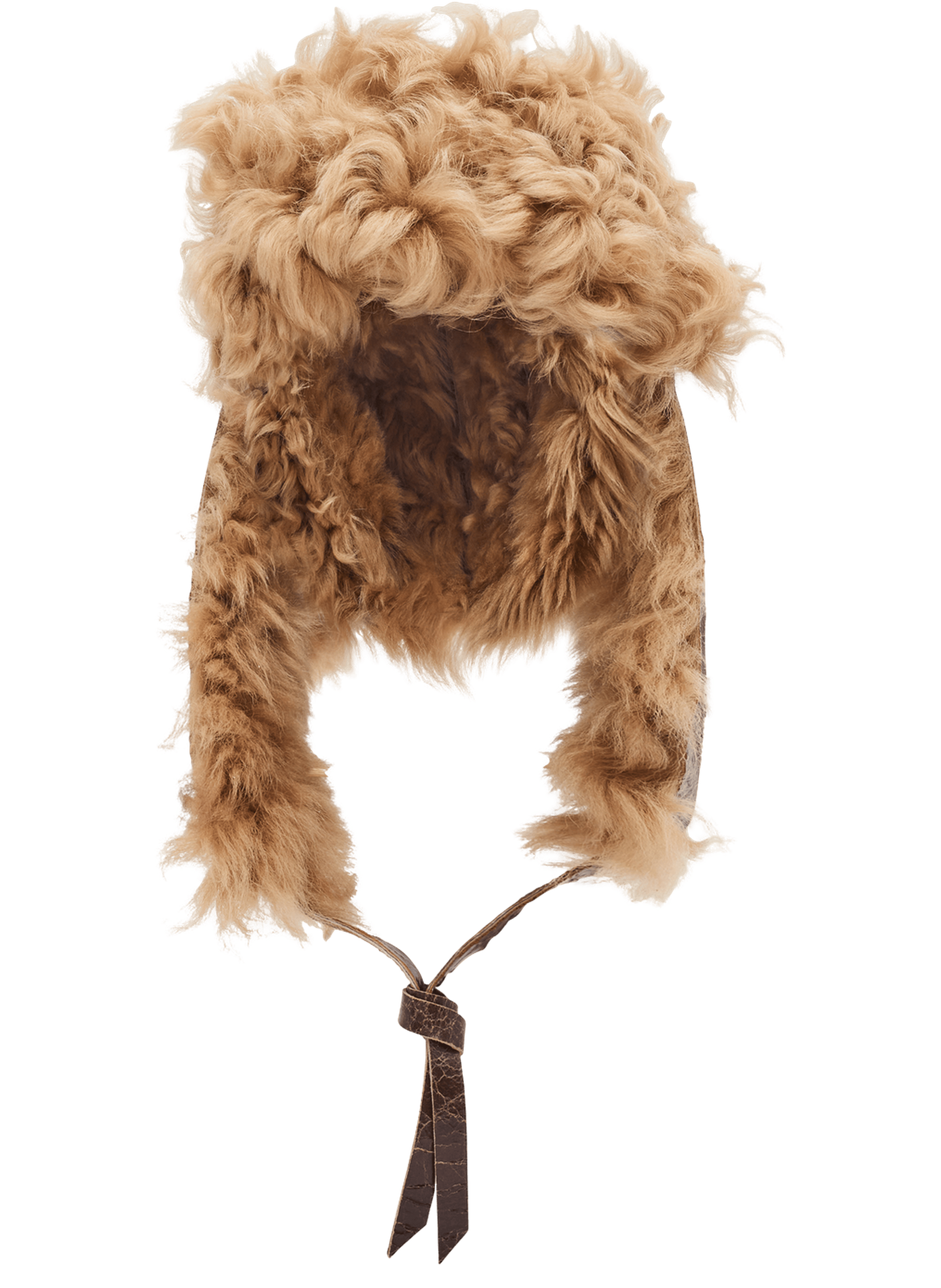 Chapka en cuir et laine - deedee GERARD DAREL Marron