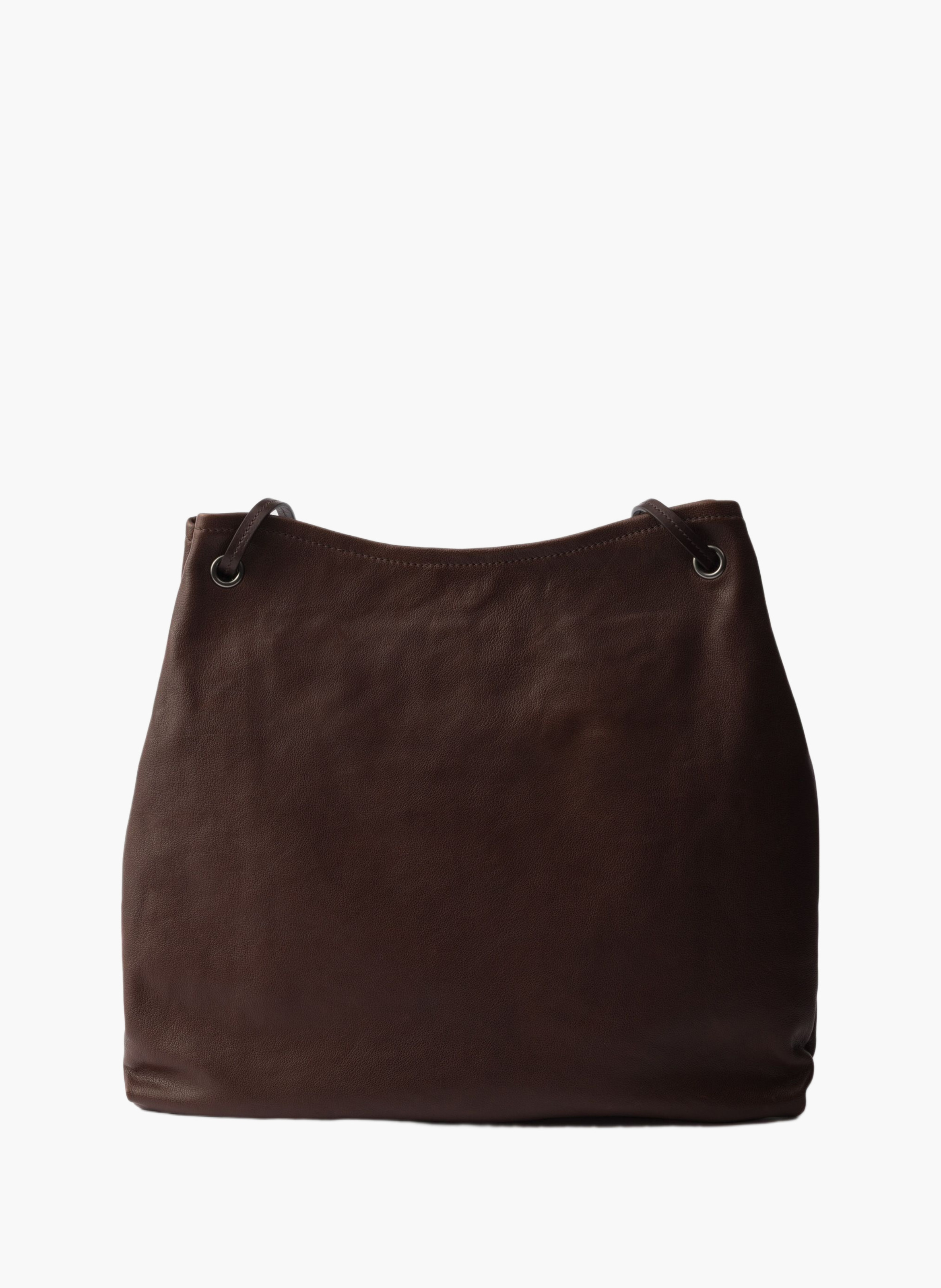 Grand sac en cuir prada route PRADA Marron