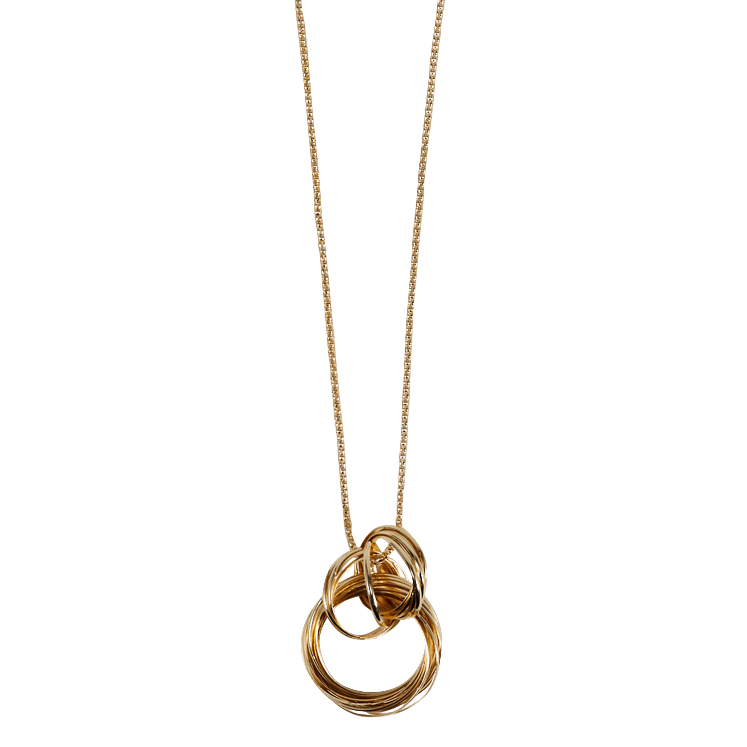 Lange ketting met meerdere ringen LA FEE MARABOUTEE Goud