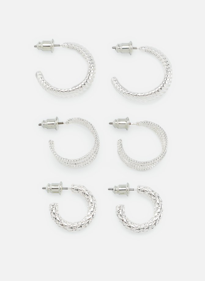 Set of three pairs of earrings AU PRINTEMPS PARIS