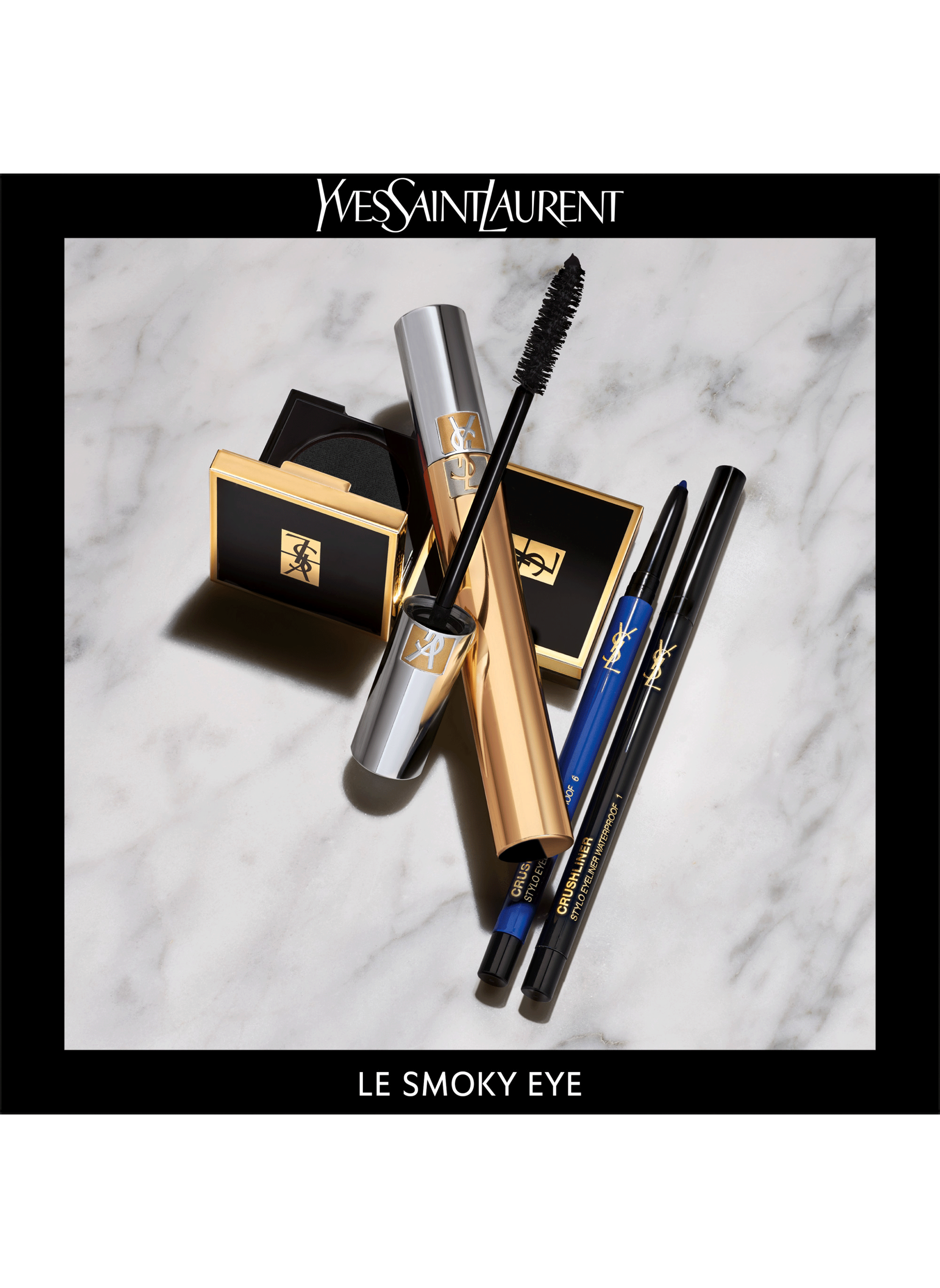Crushliner crayon yeux YVES SAINT LAURENT N°1 noir intense