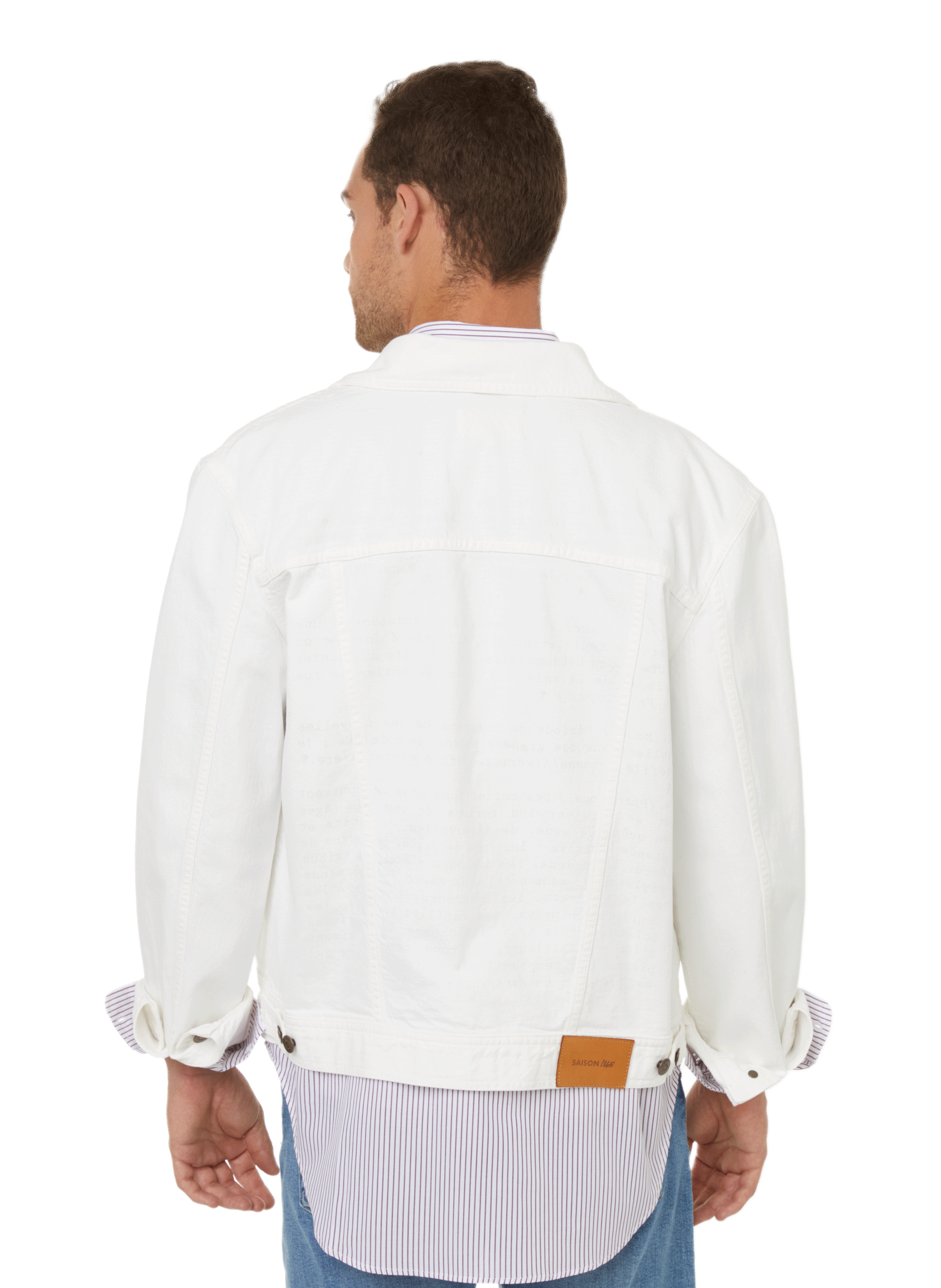 Veste en jean  SAISON 1865 Beige