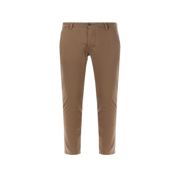 Dockers Skinny Cotton-blend Trousers In Brown