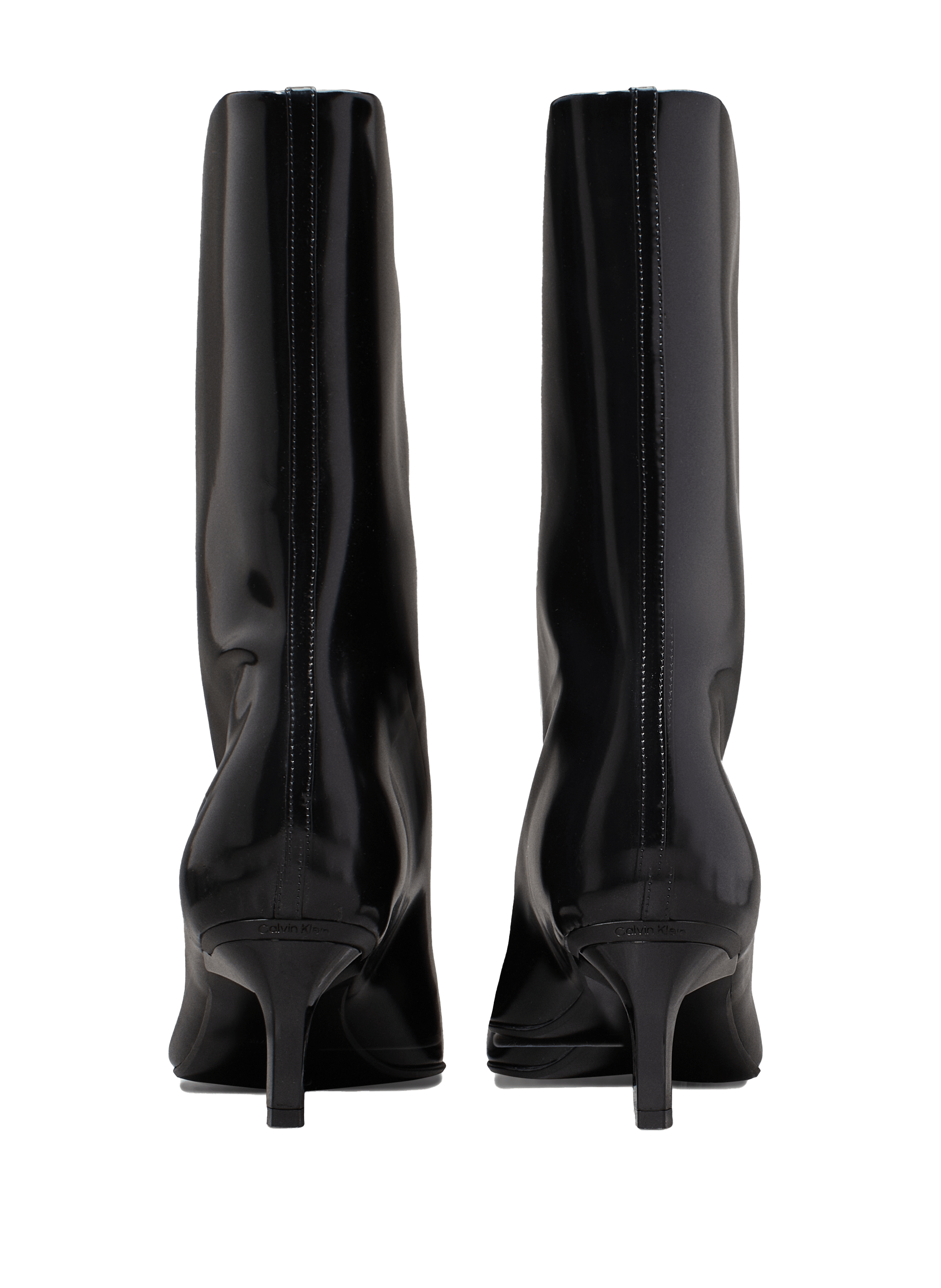 Ankle boots with silver tips CALVIN KLEIN Black