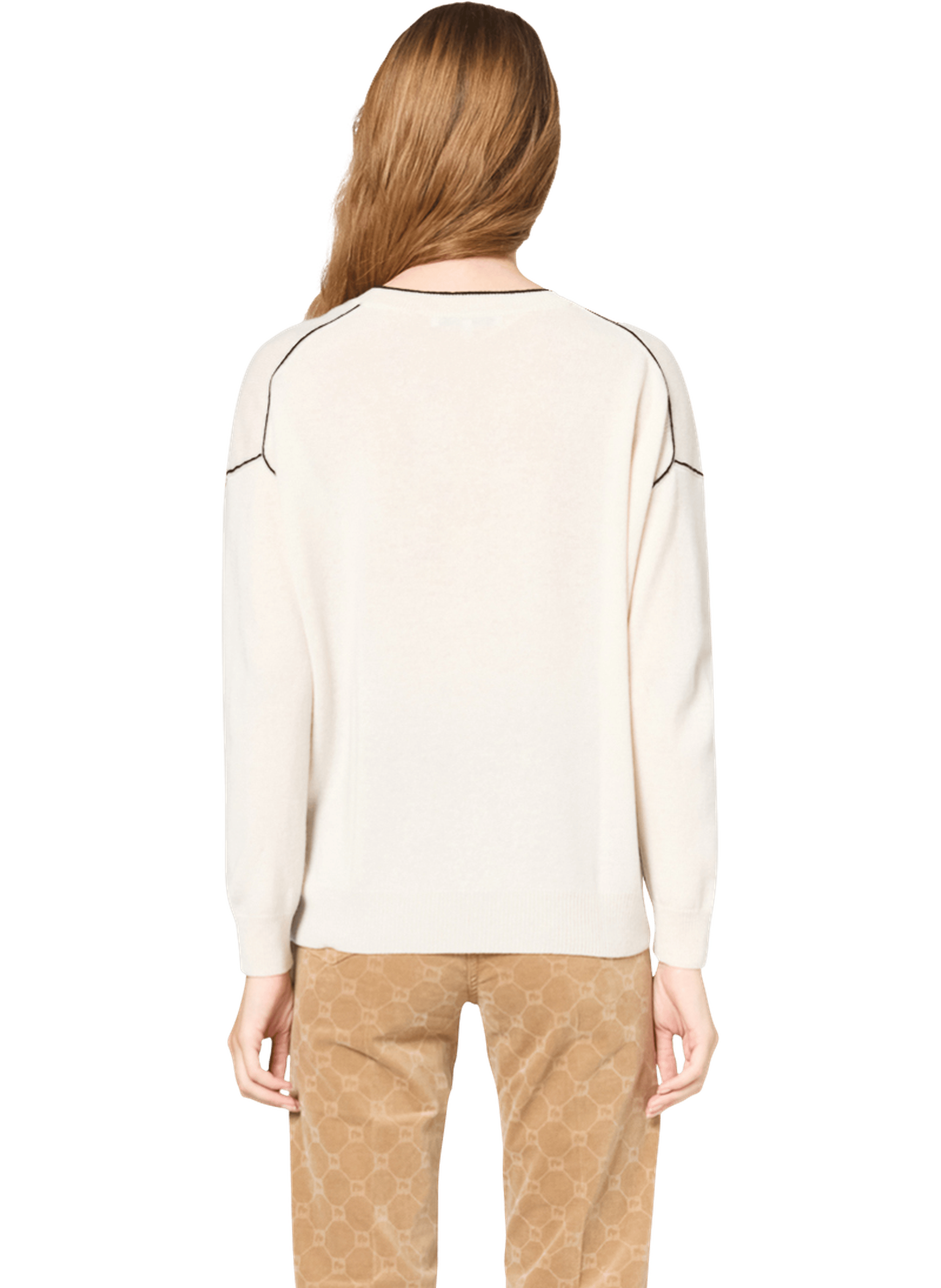 Pull en cachemire à liseré - jayda GERARD DAREL Beige