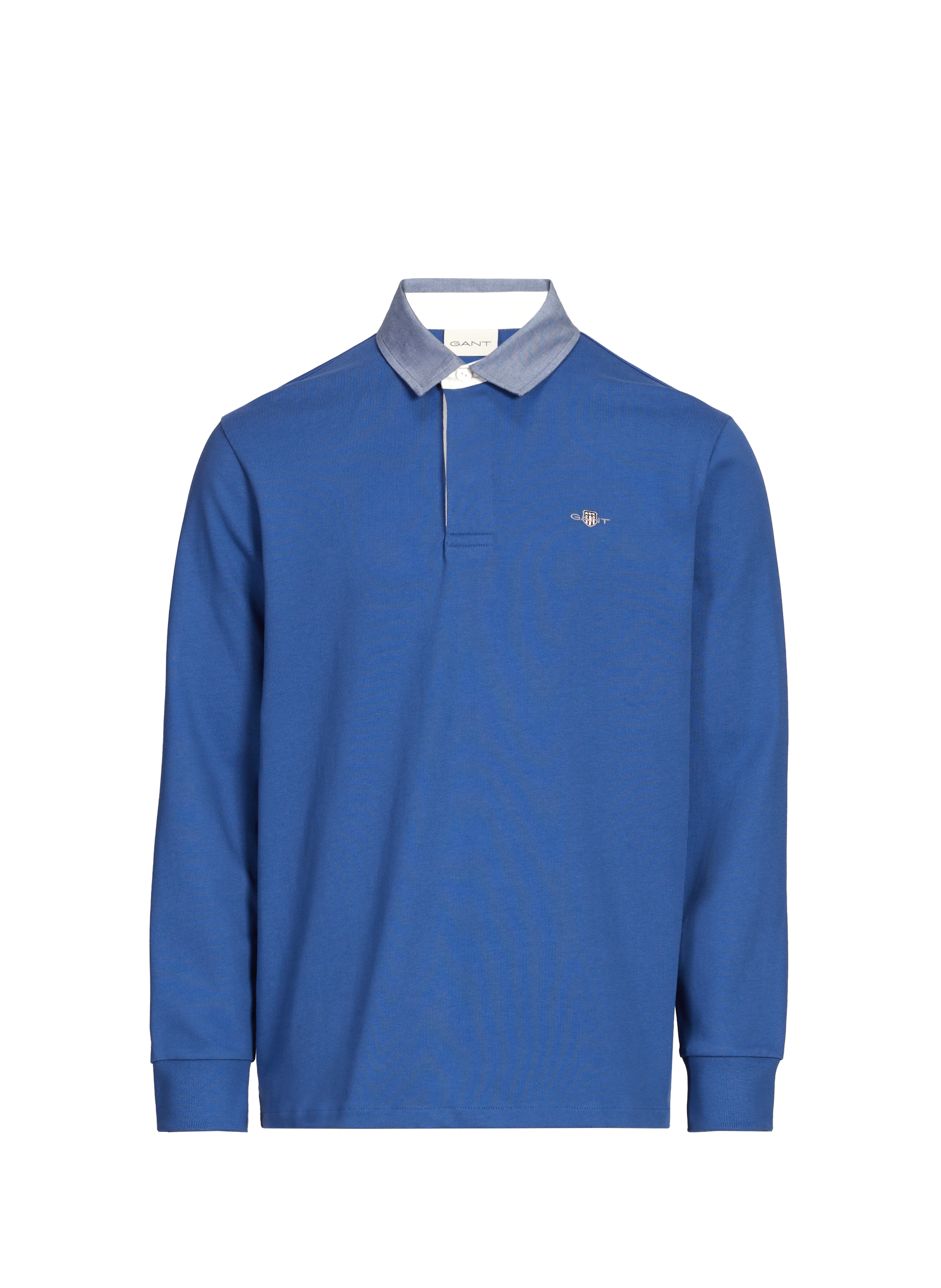 Long-sleeved polo shirt Blue