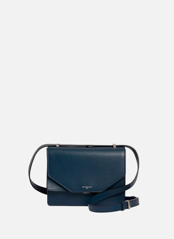 Petit sac bandoulière naya en cuir liégé Bleu by LE TANNEUR LE TANNEUR Petit sac bandoulière naya en cuir liégé Bleu