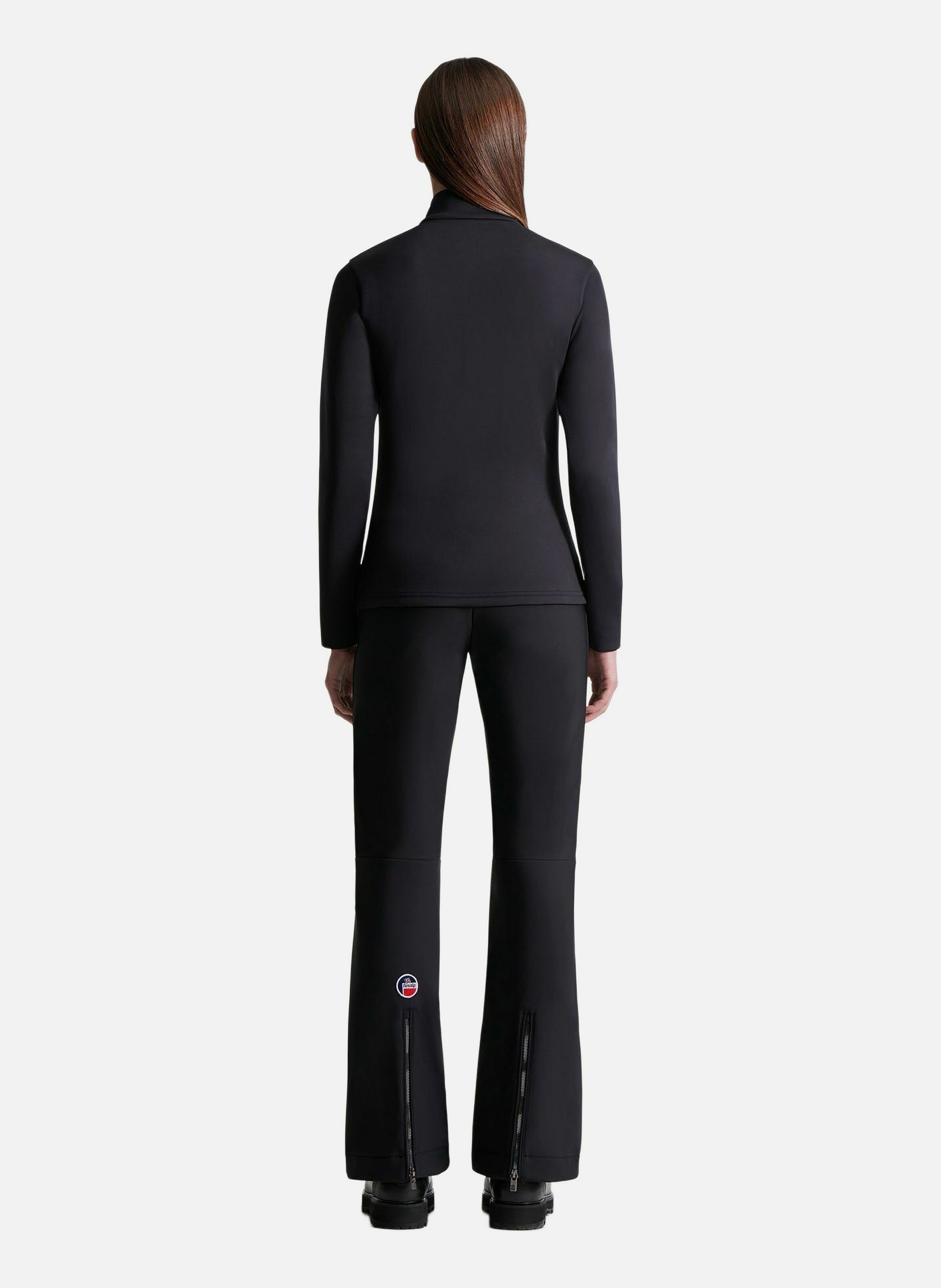 Sous pull orion col montant coupe ajustée FUSALP Noir