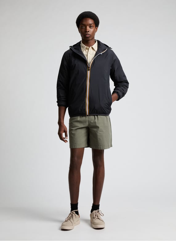 Blouson droit à capuche | Noir by K-WAY Blouson droit à capuche Noir