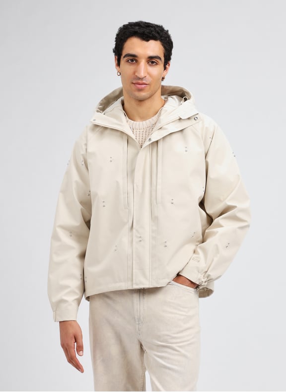 Parka droite à studs Beige by ARTE ANTWERP ARTE ANTWERP Parka droite à studs Beige