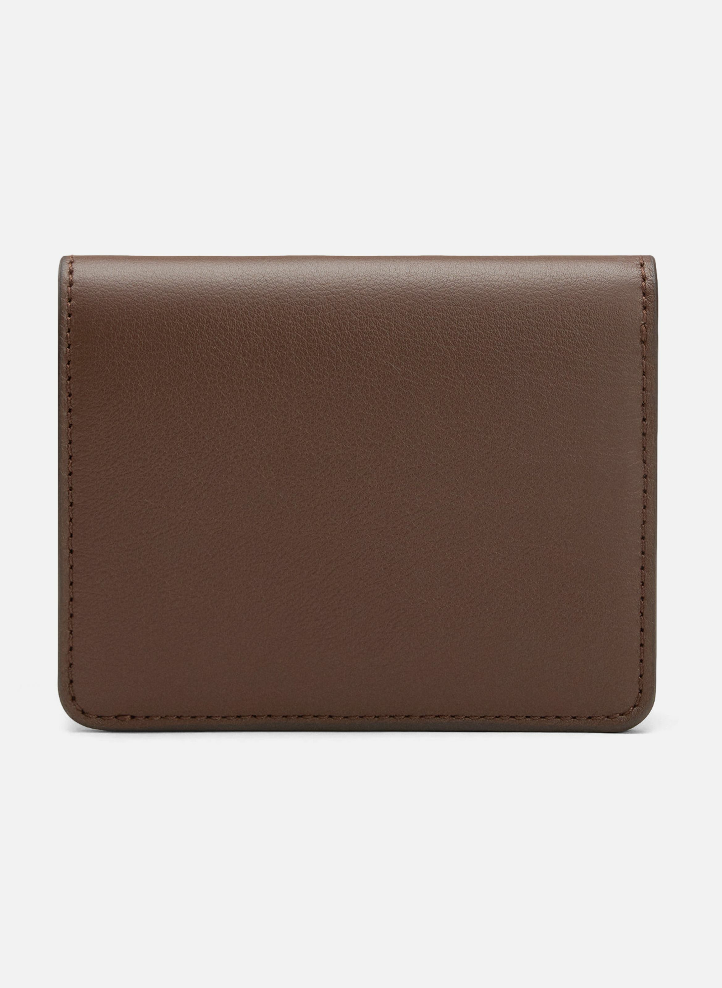 Portefeuille Plié Carrousel En Cuir Lisse unisexe AMI PARIS Marron