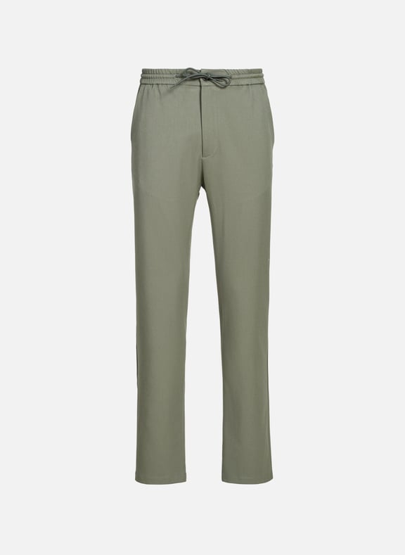 Pantalon droit à cordons Vert by LES DEUX LES DEUX Pantalon droit à cordons Vert