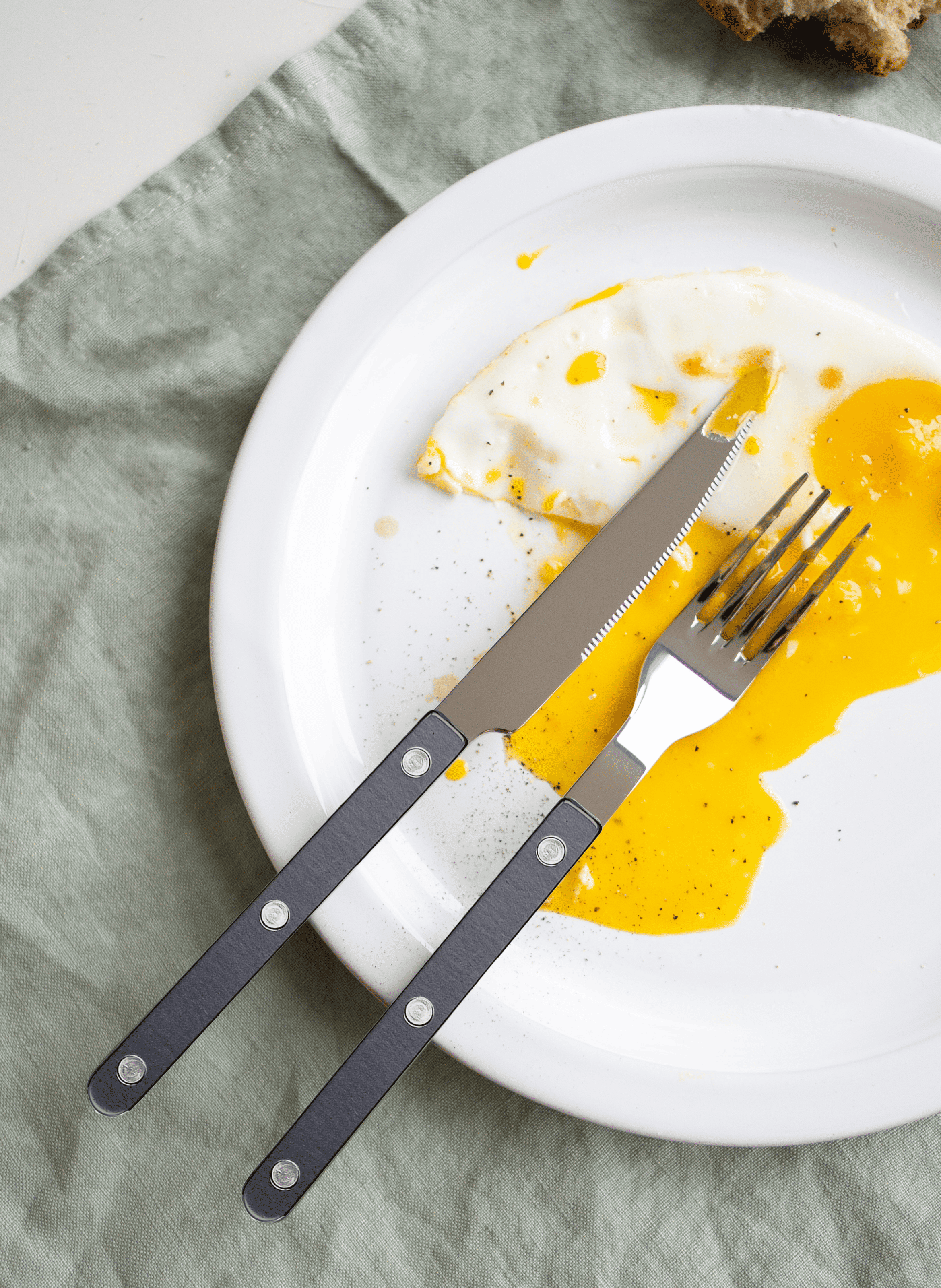 Set de 4 couverts de table, bistrot pearly SABRE PARIS Gris