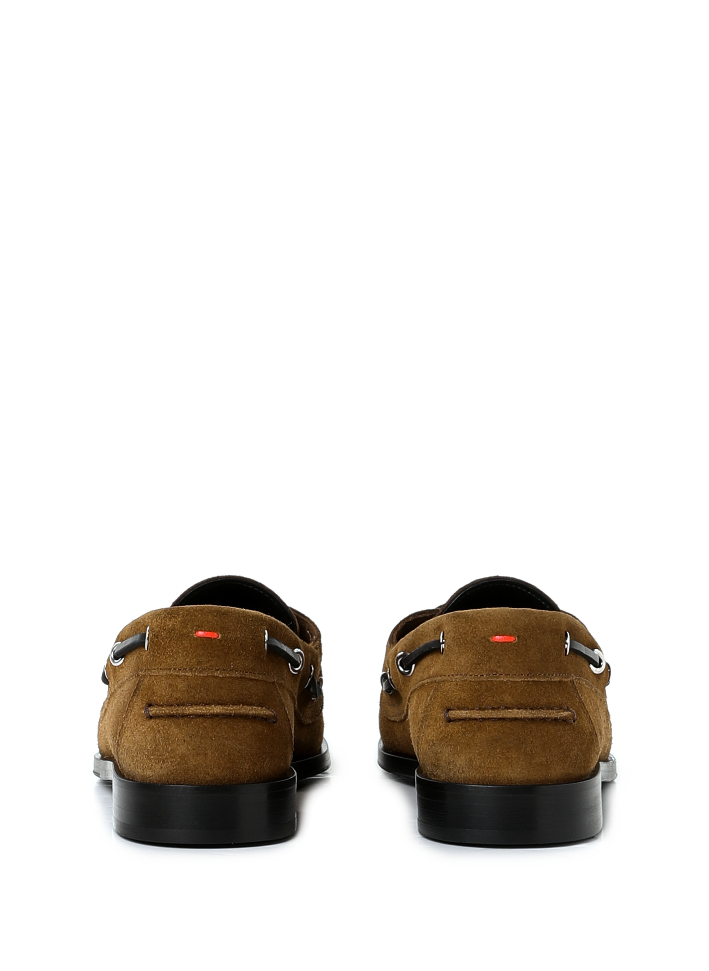 Mocassins à lacets en cuir Cassy AEYDE Marron