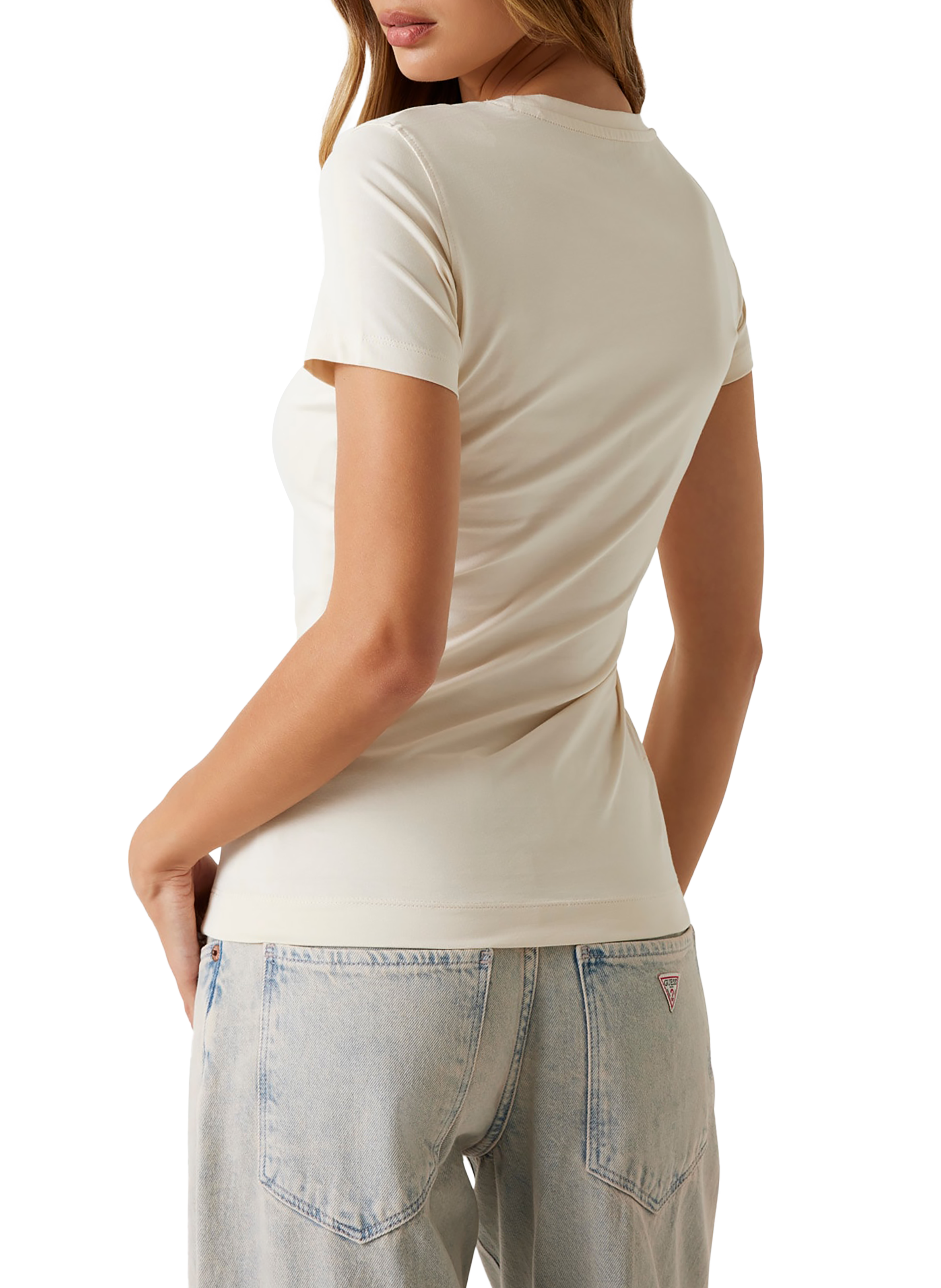 Printed T-shirt GUESS Beige