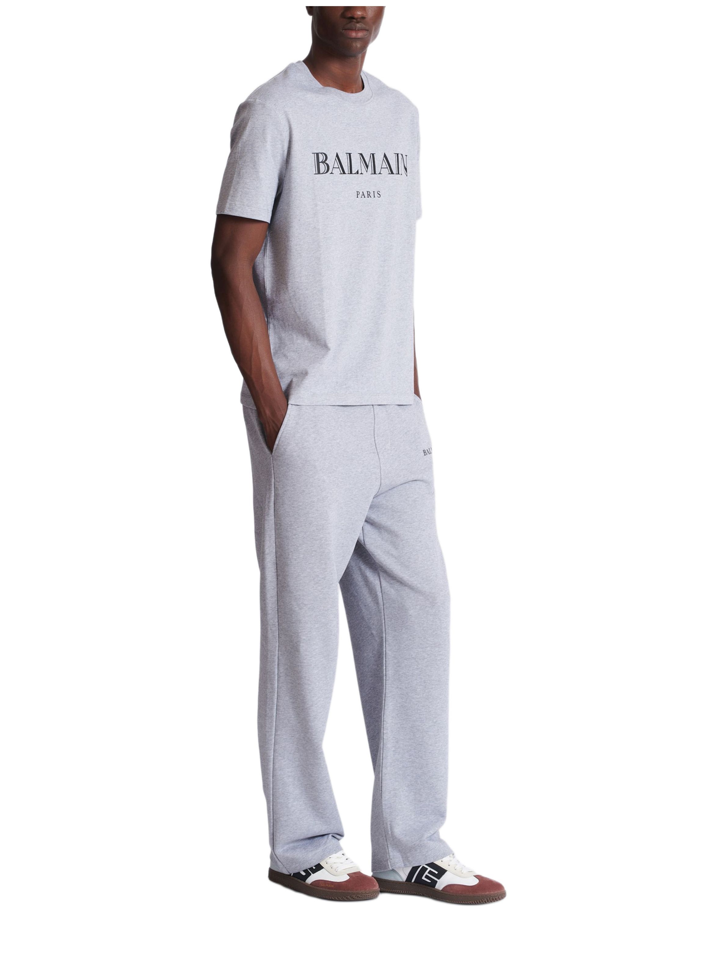 T-shirt avec imprimé balmain BALMAIN Gris