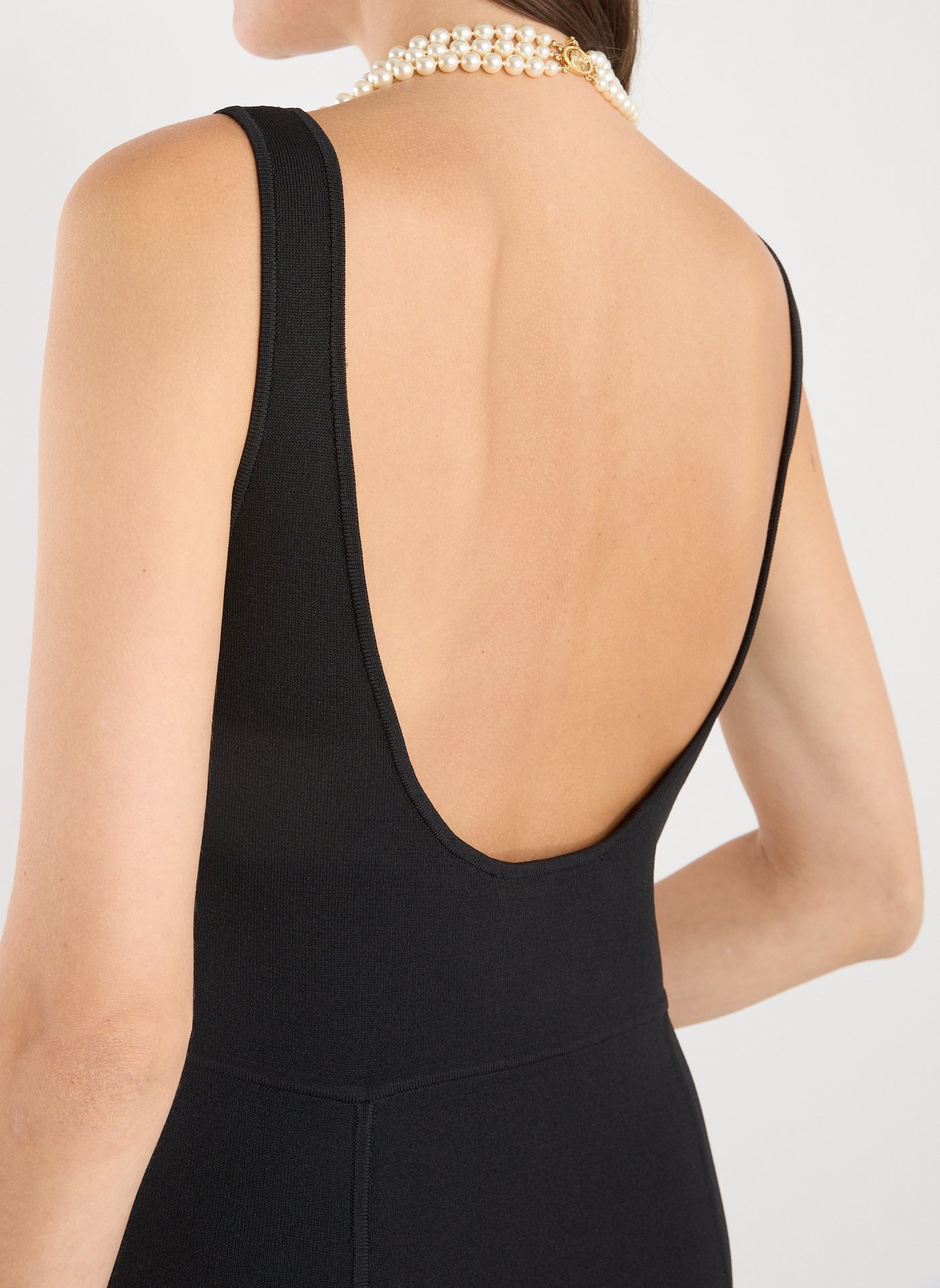 Robe midi droite ADOLFO DOMINGUEZ Noir