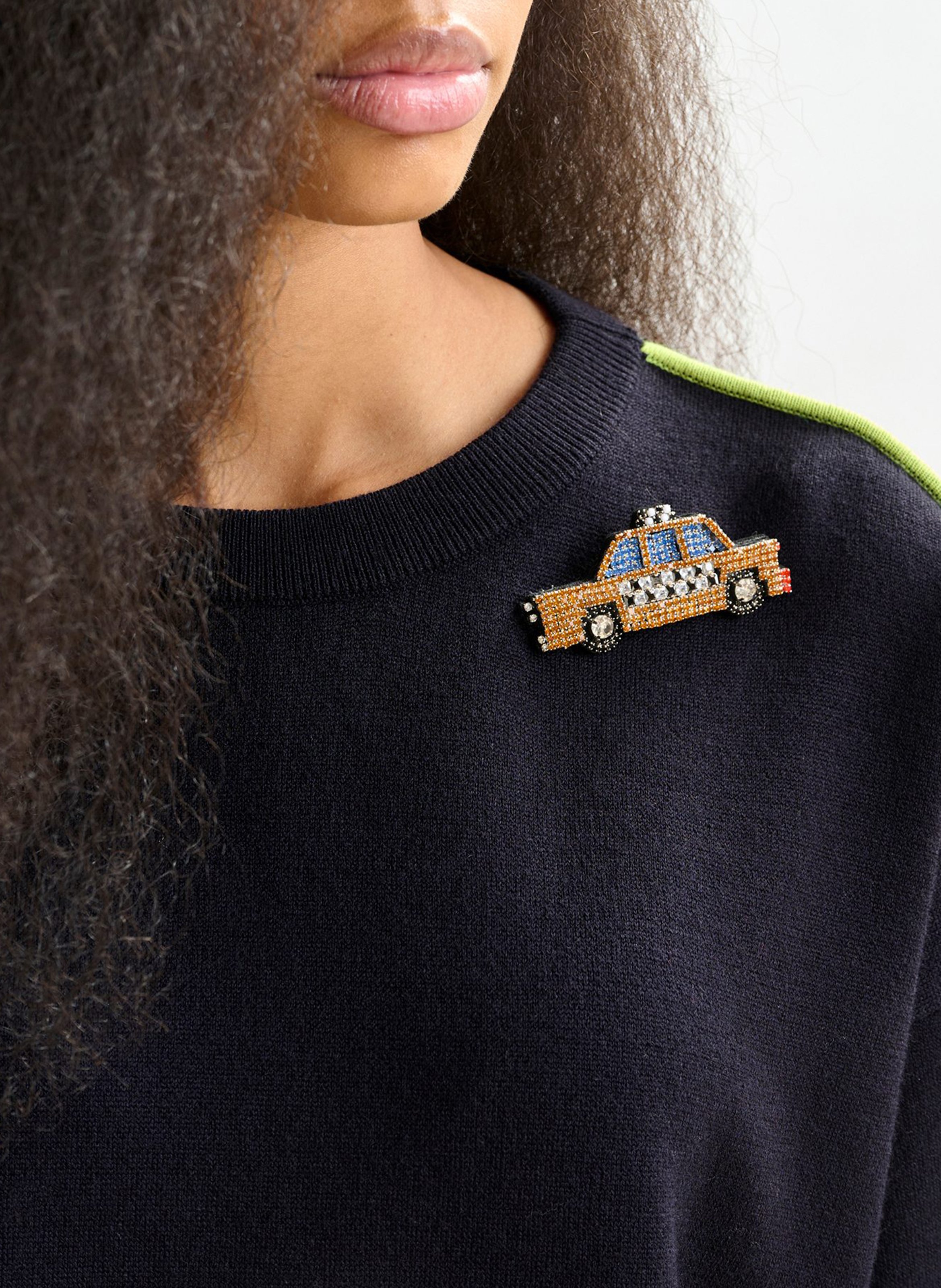 Broche taxi itaxi ESSENTIEL ANTWERP Jaune