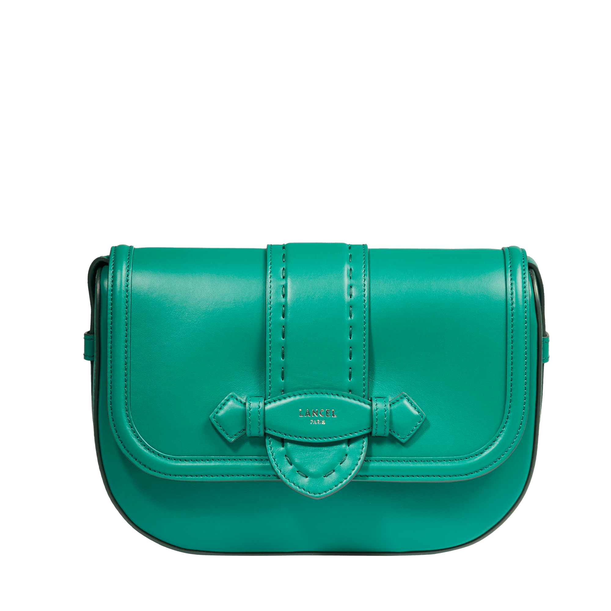 Sac rabat m sienna de lancel en cuir LANCEL Vert