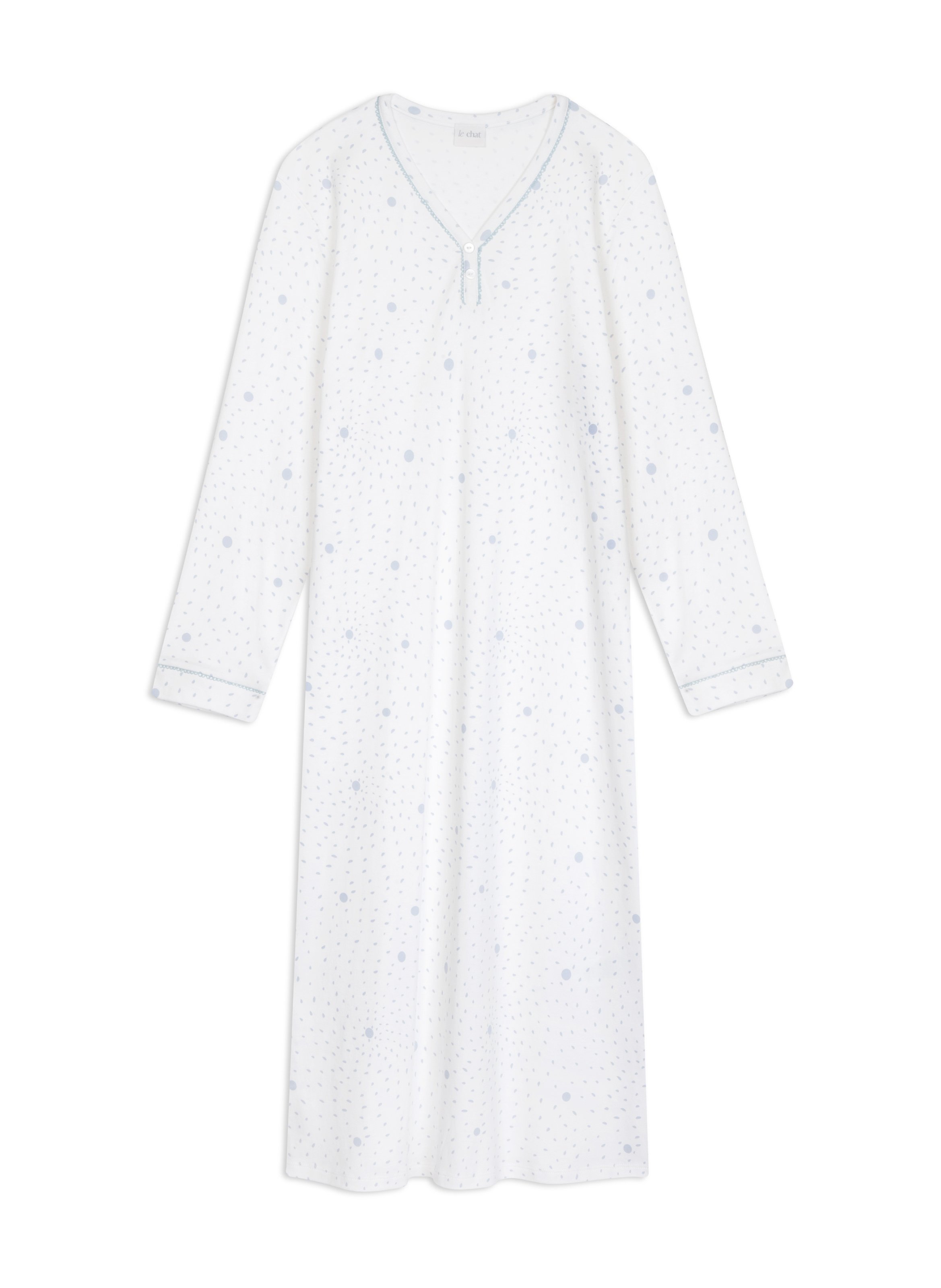 Chemise de nuit en coton cosy 111 LE CHAT Multicolore
