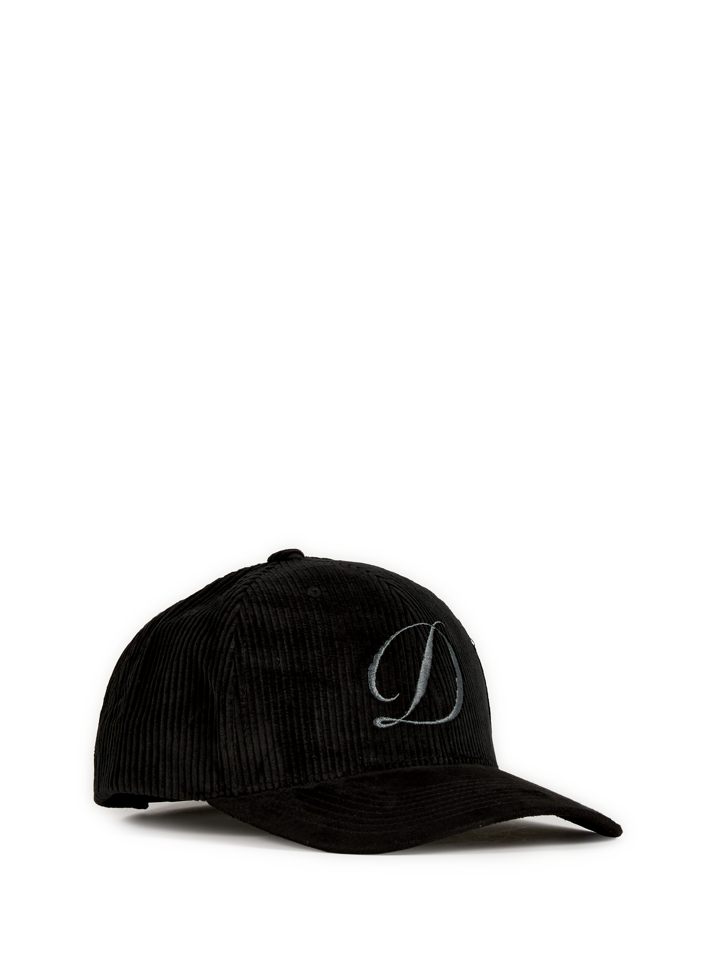 DIME Ribbed cotton cap Black