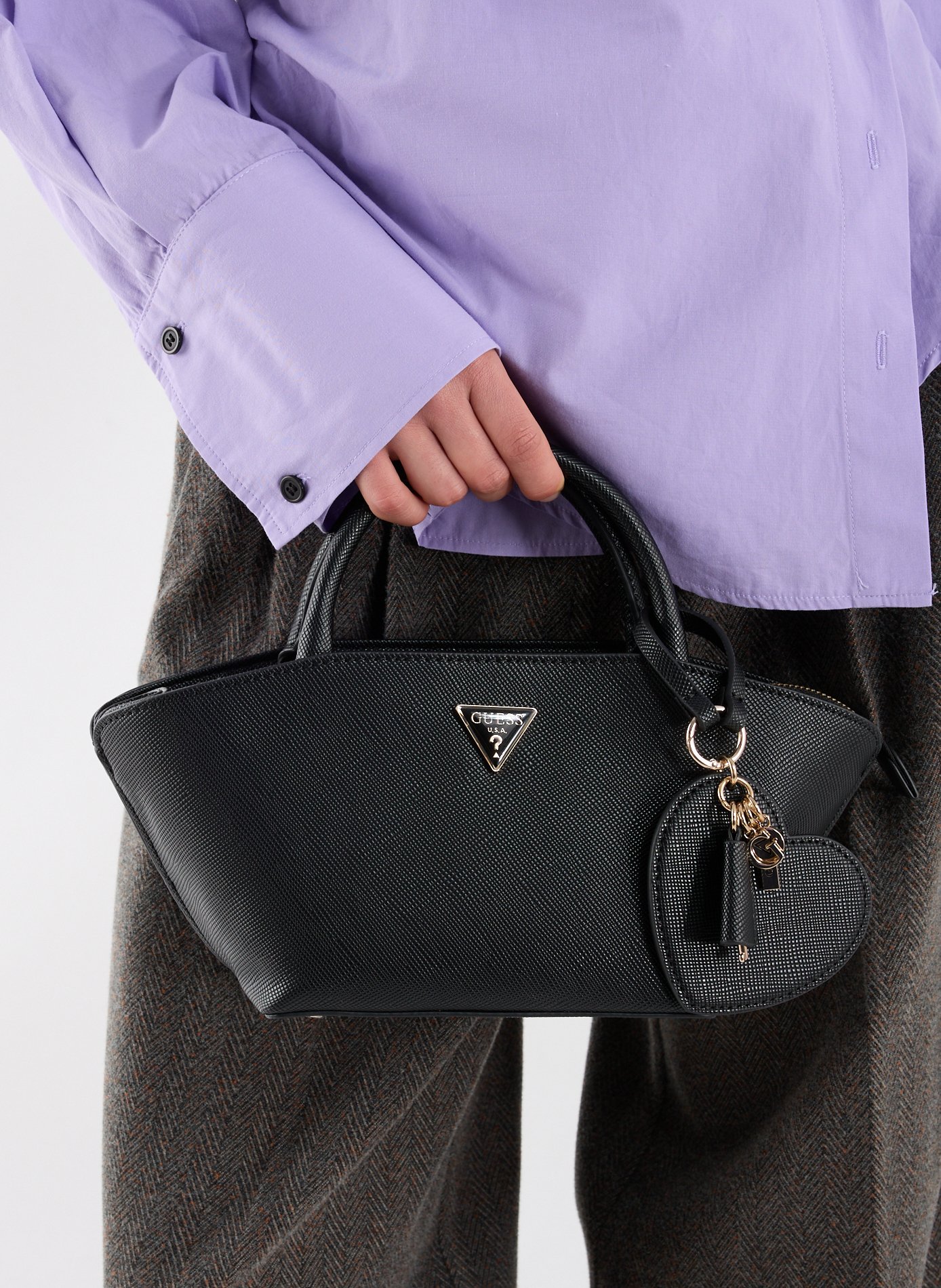 Bolena saffiano handbag GUESS Black